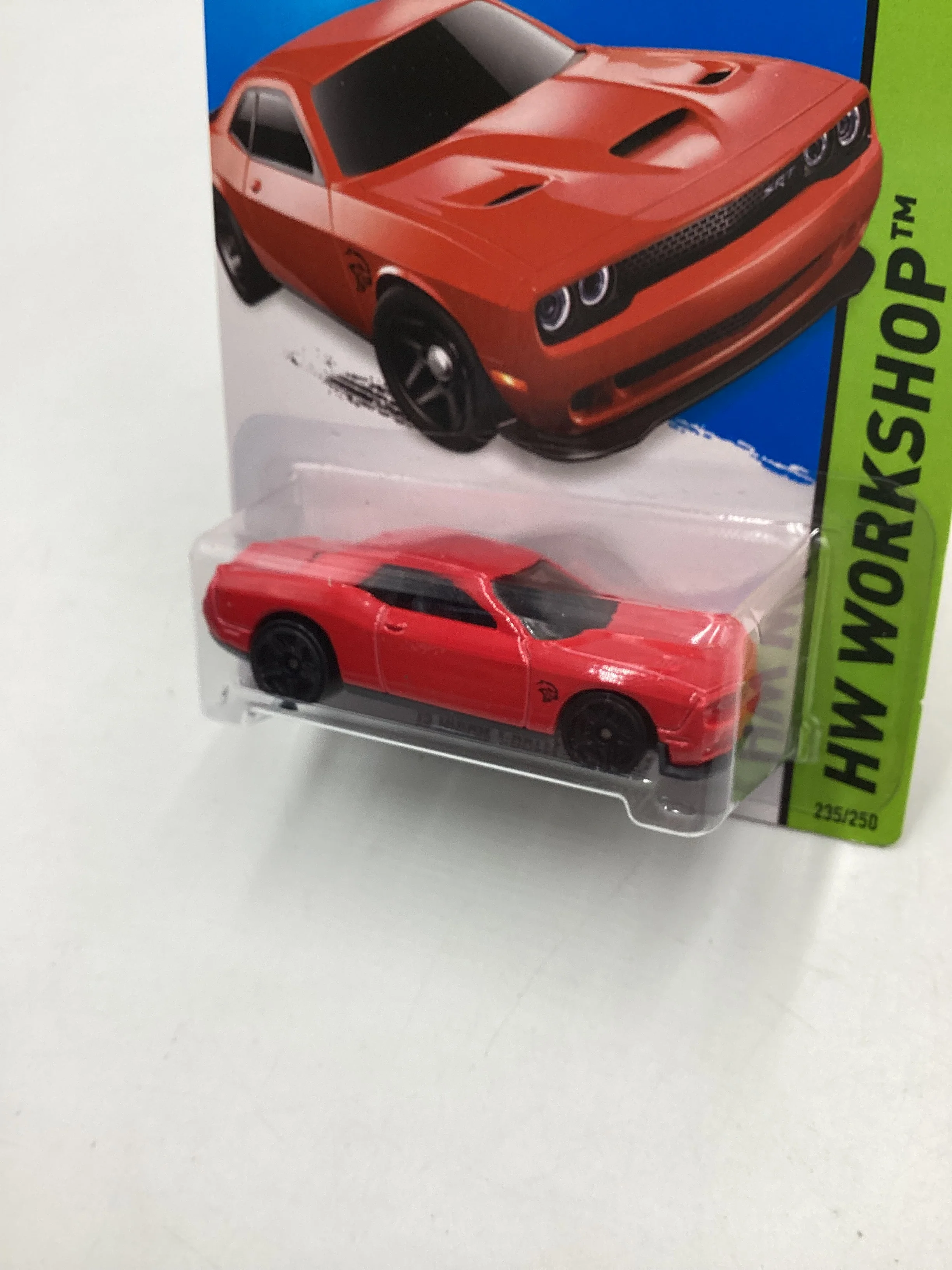 2015 Hot Wheels Workshop #235 15 Dodge Challenger SRT Hellcat Red 56B - Image 4