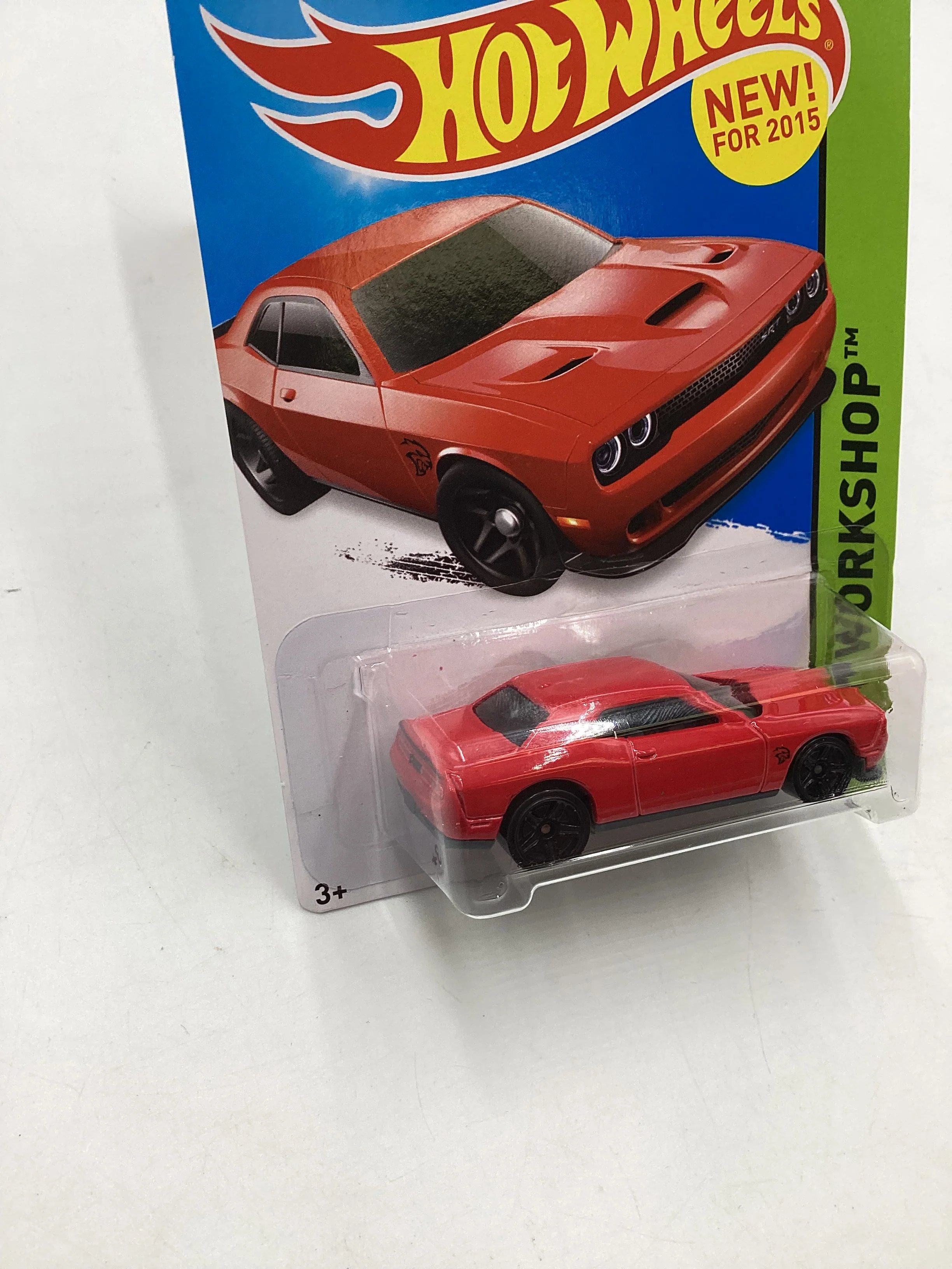 2015 Hot Wheels Workshop #235 15 Dodge Challenger SRT Hellcat Red 56B - Image 5