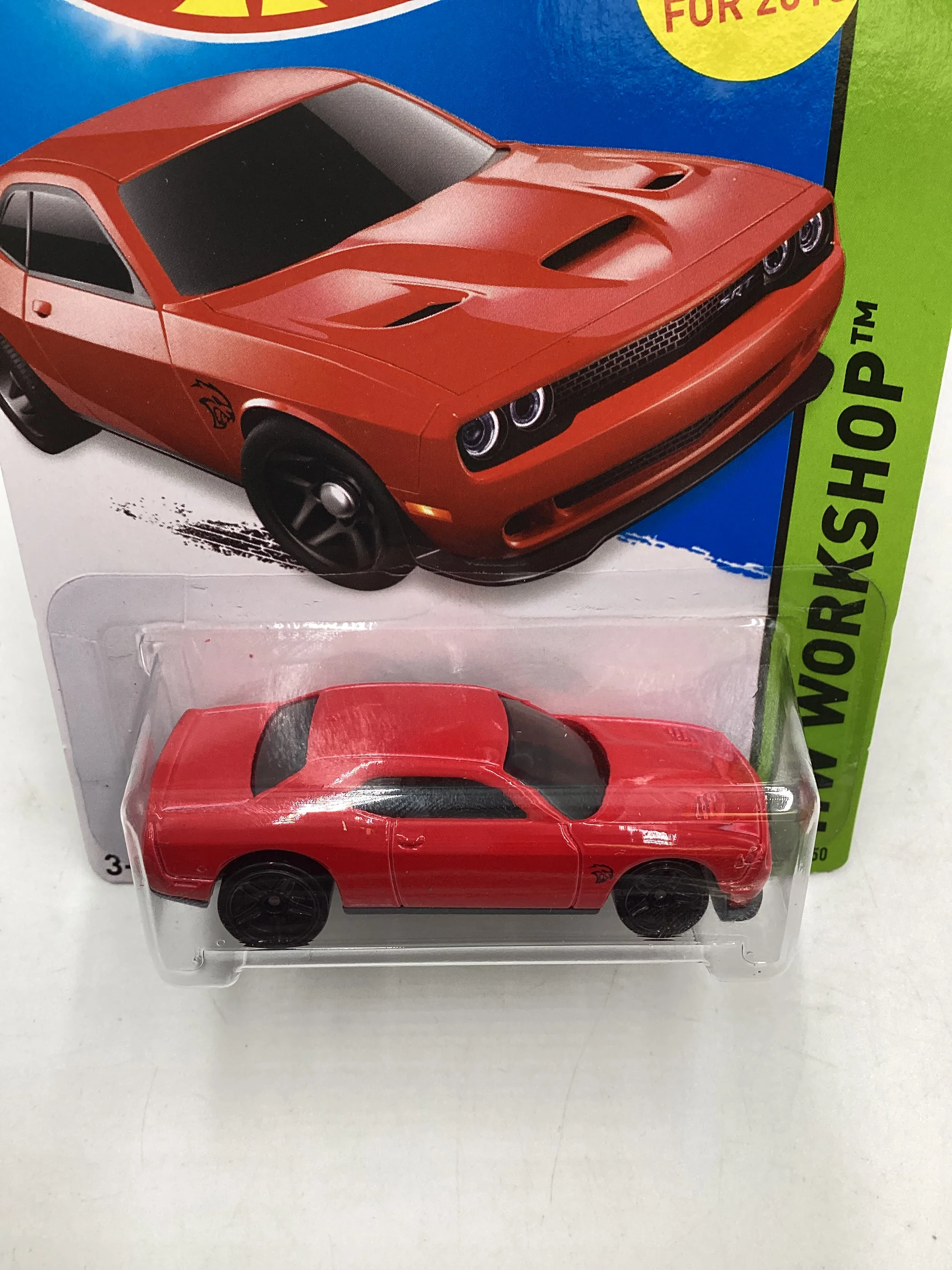 2015 Hot Wheels Workshop #235 15 Dodge Challenger SRT Hellcat Red 56B - Image 6