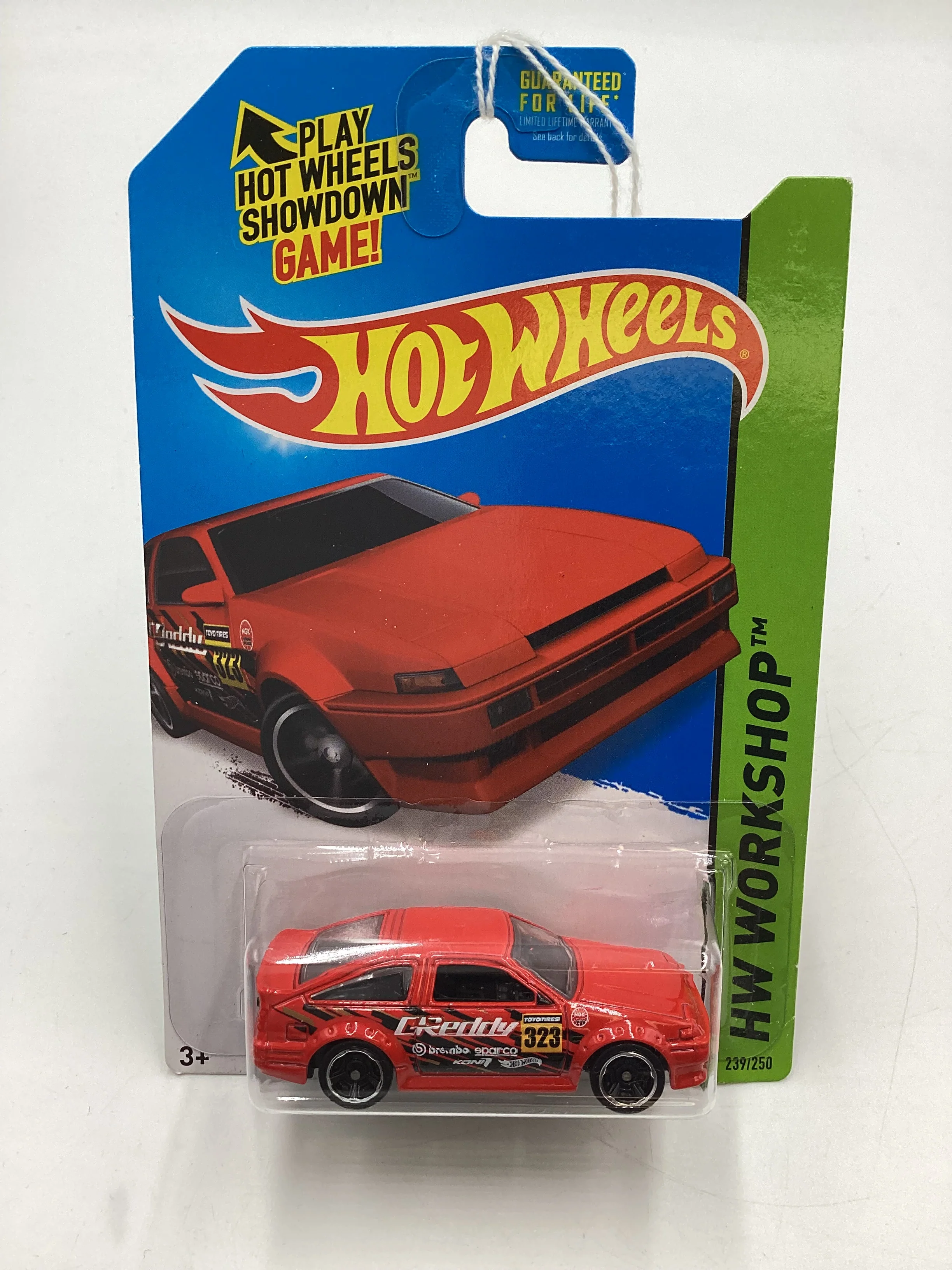 2015 Hot Wheels Workshop #239 Toyota AE-86 Corolla Red - Image 2