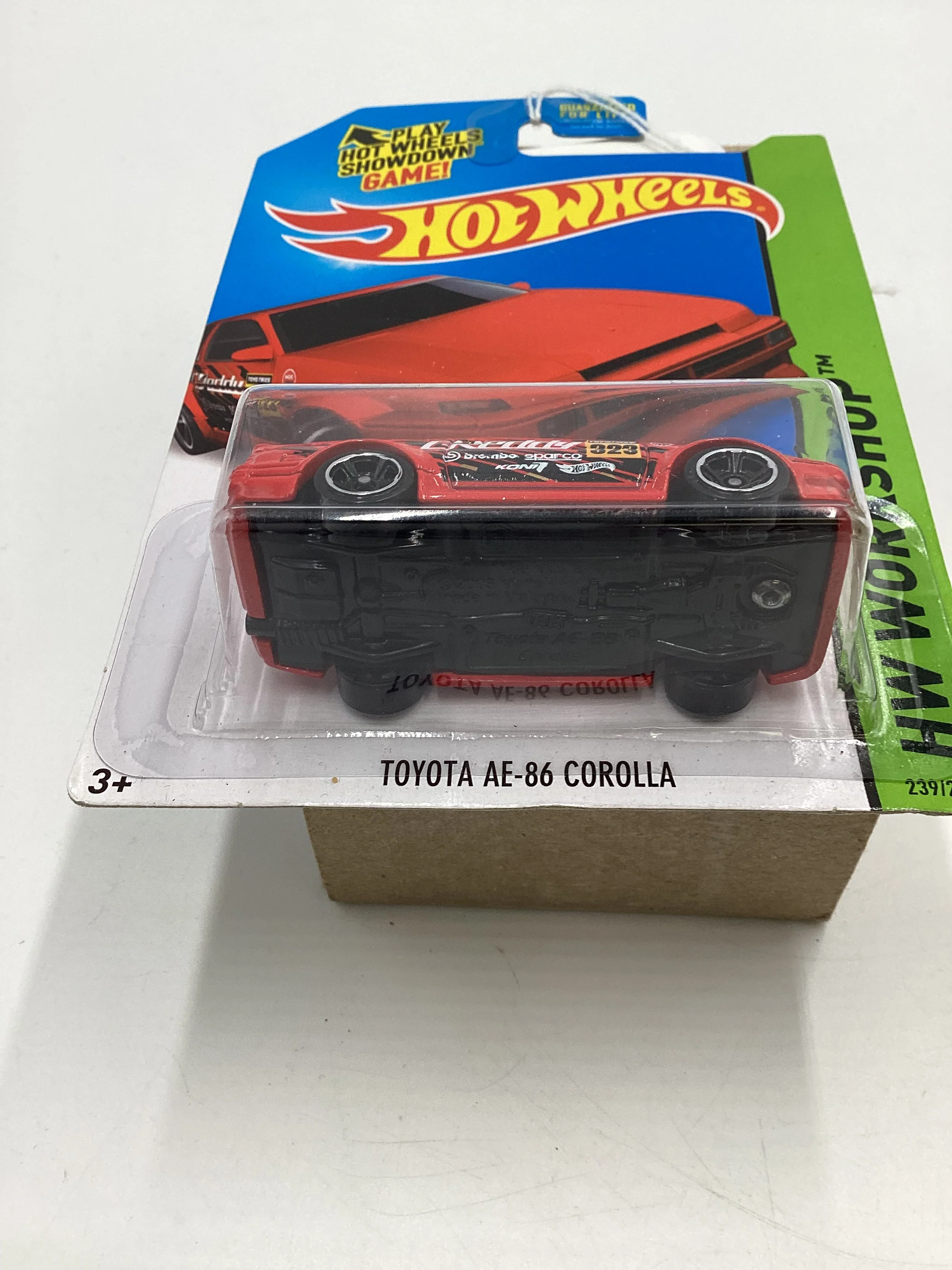 2015 Hot Wheels Workshop #239 Toyota AE-86 Corolla Red - Image 7