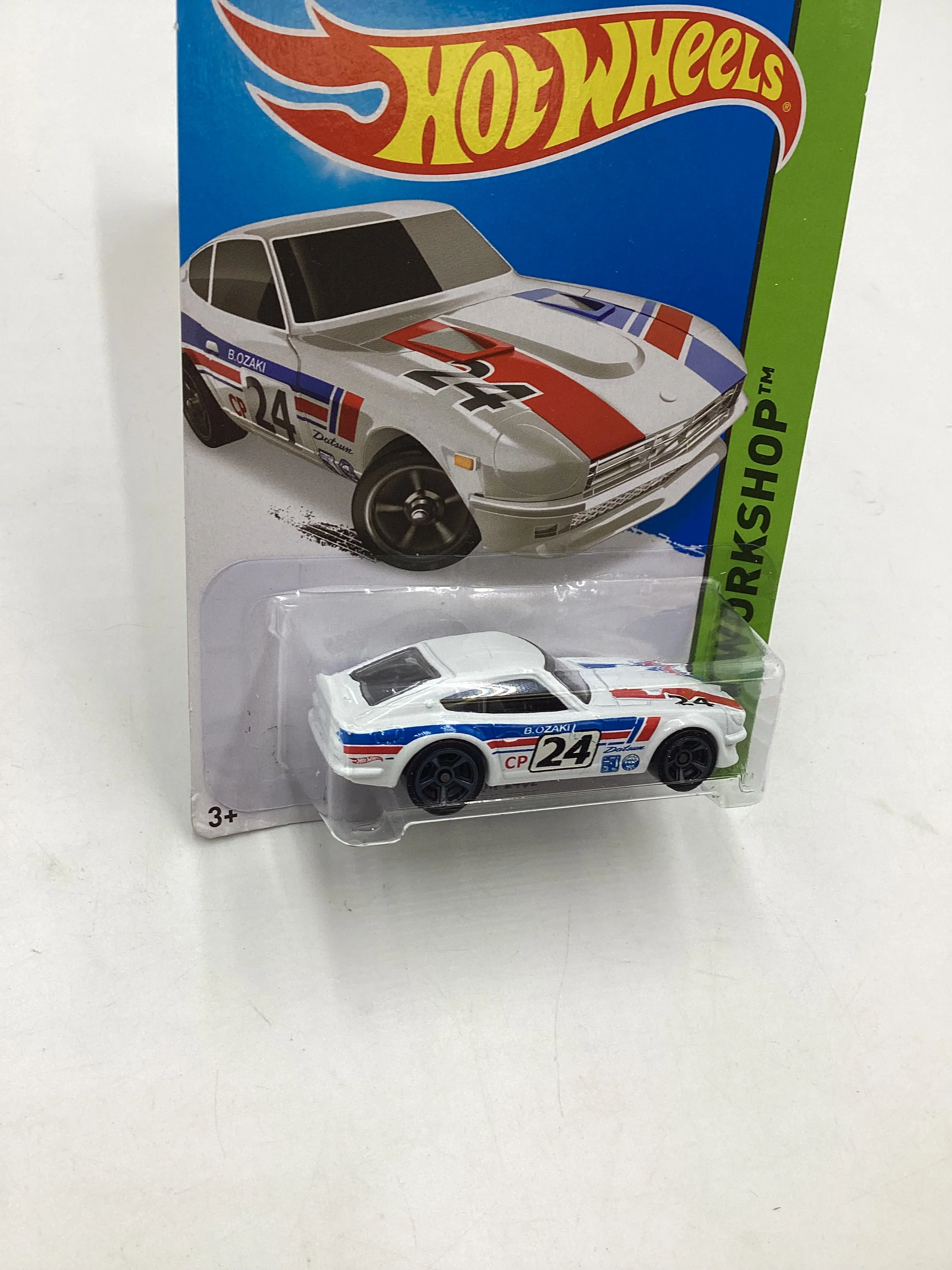 2015 Hot Wheels Workshop #243 Datsun 240Z white 88C - Image 5