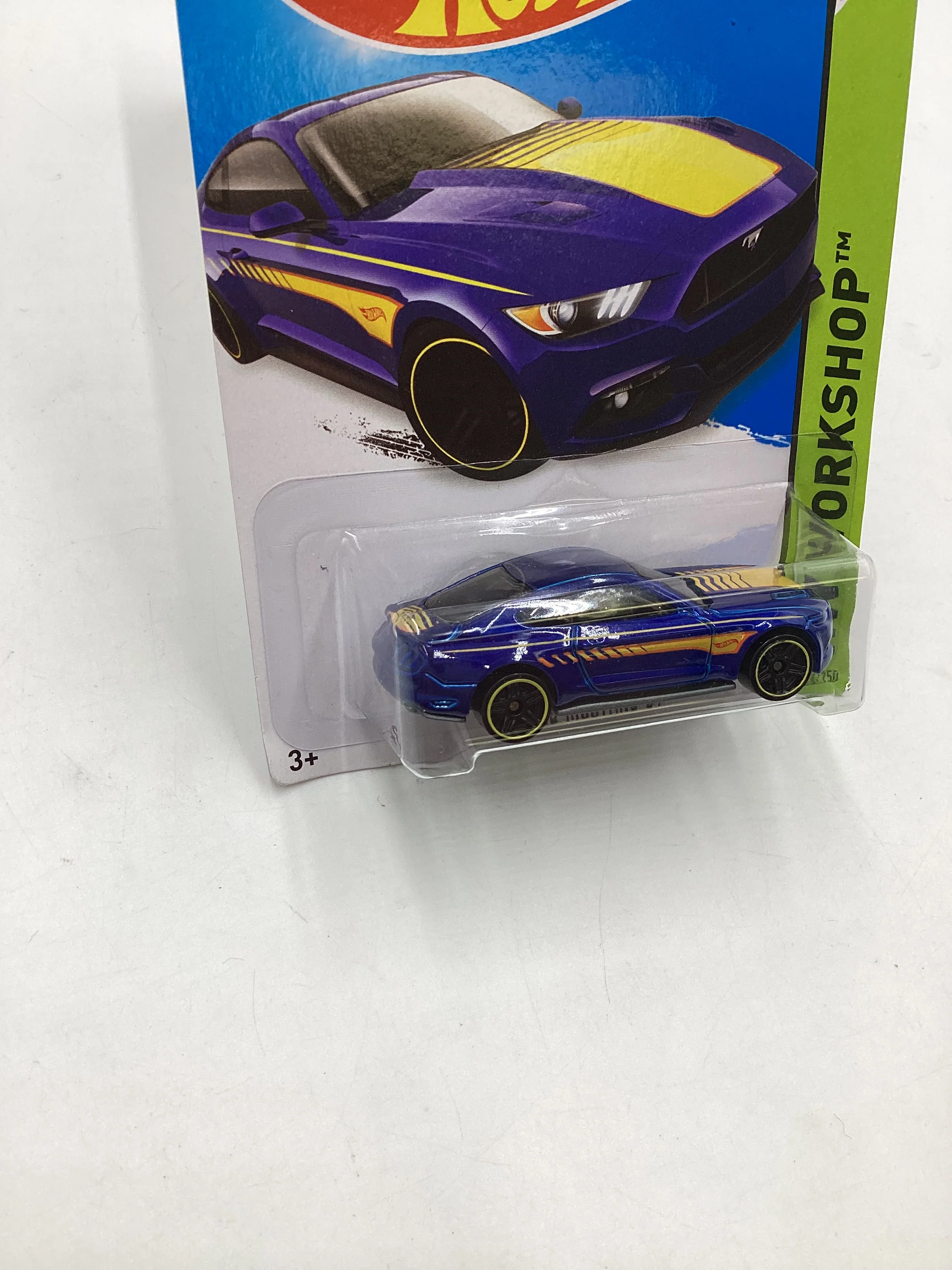 2015 Hot Wheels Workshop #247 15 Ford Mustang GT Blue 31D - Image 5