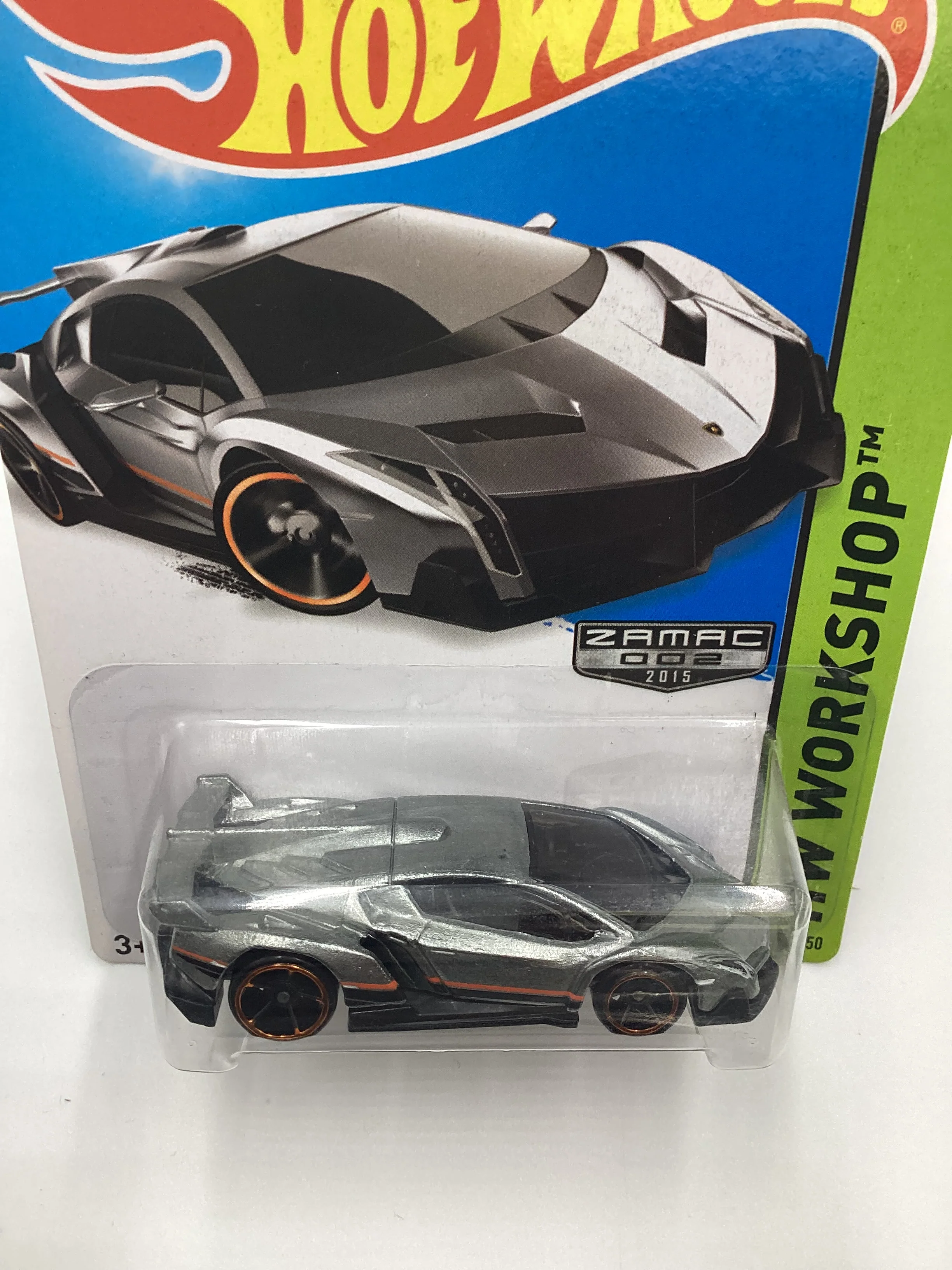 2015 Hot Wheels Zamac 002 #189 Lamborghini Veneno 148D - Image 6