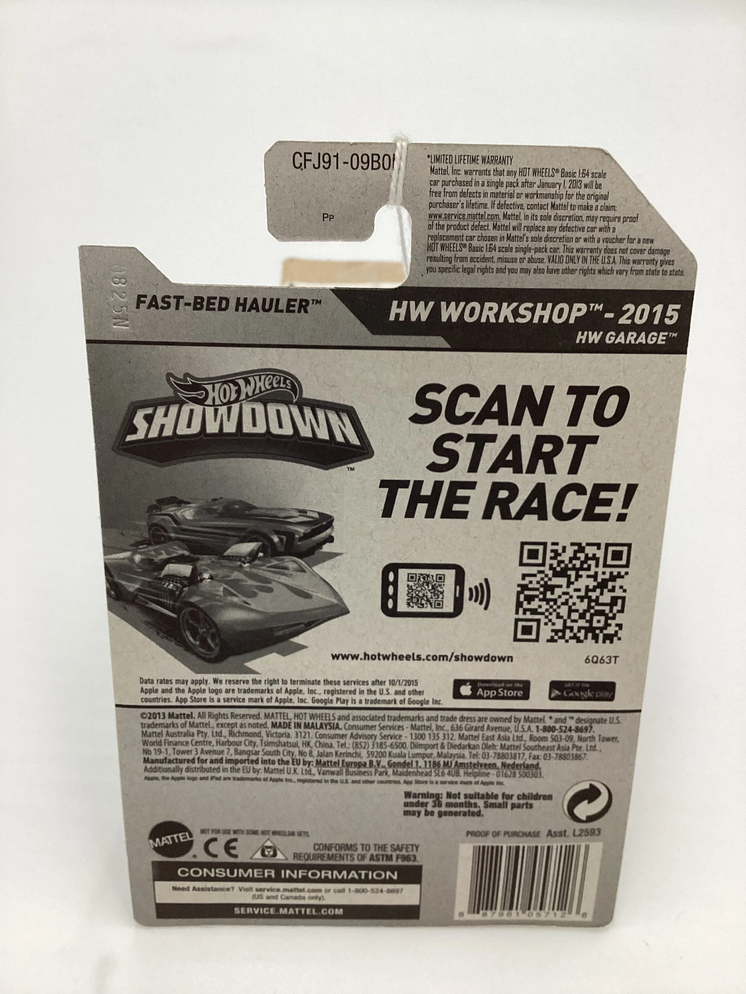 2015 Hot Wheels Zamac 010 #224 Fast Bed Hauler - Image 7