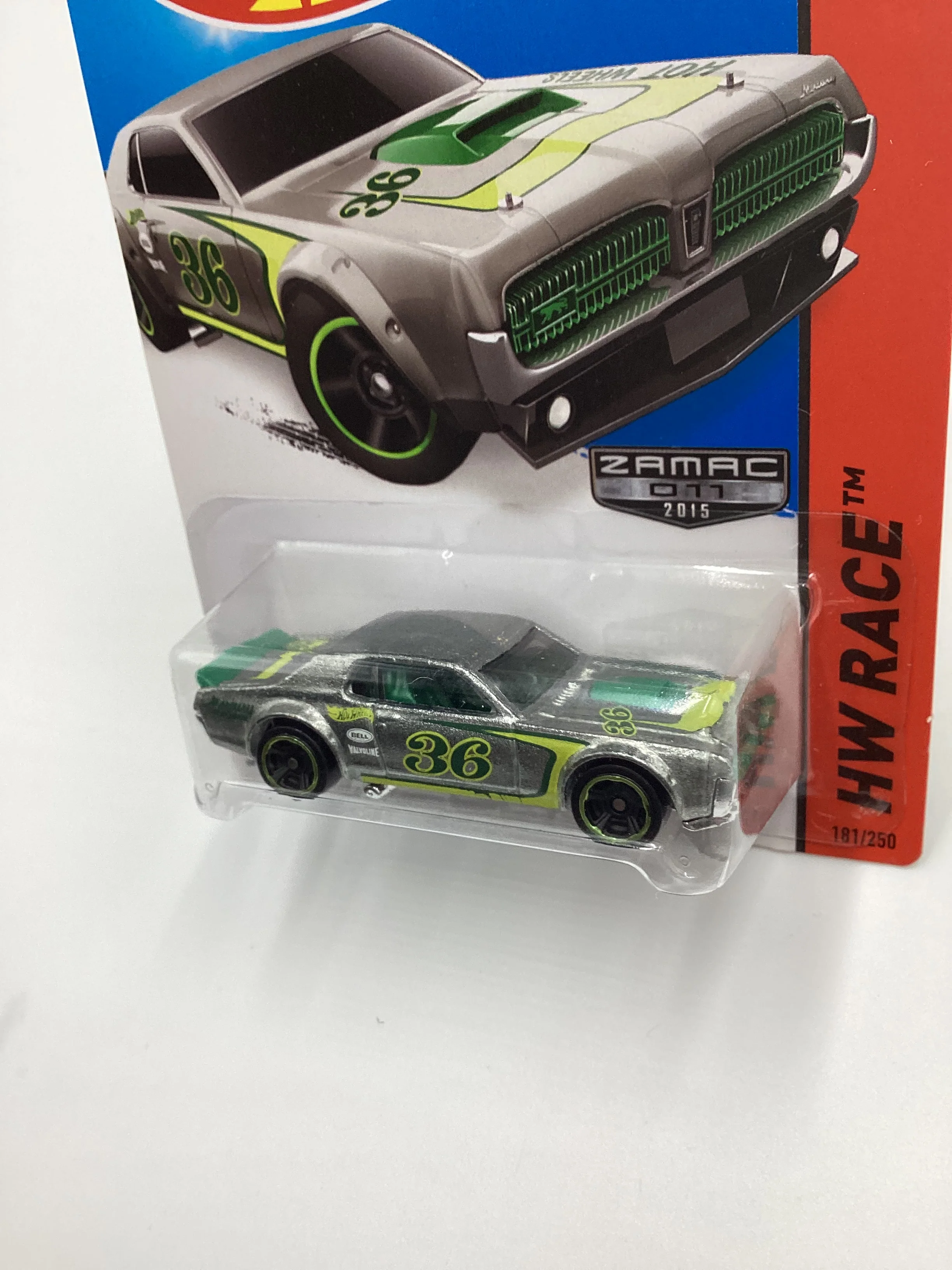 2015 Hot Wheels Zamac 011 #181 68 Mercury Cougar 144H - Image 4
