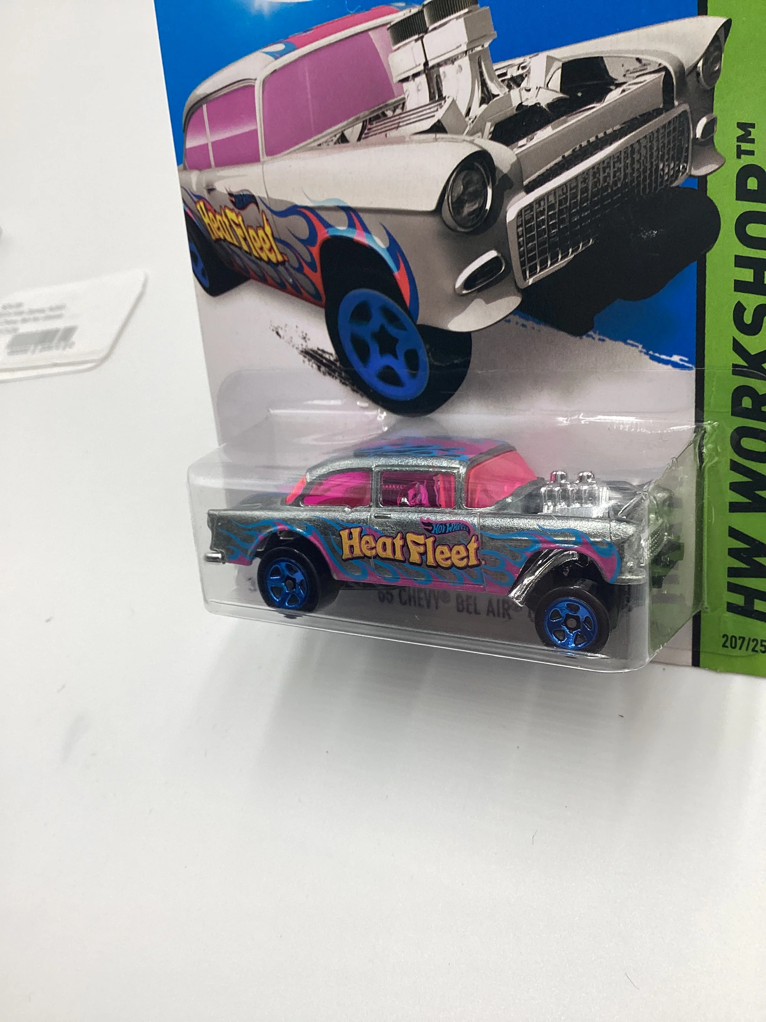 2015 Hot Wheels Zamac #207 55 Chevy Bel Air Gasser - Image 4