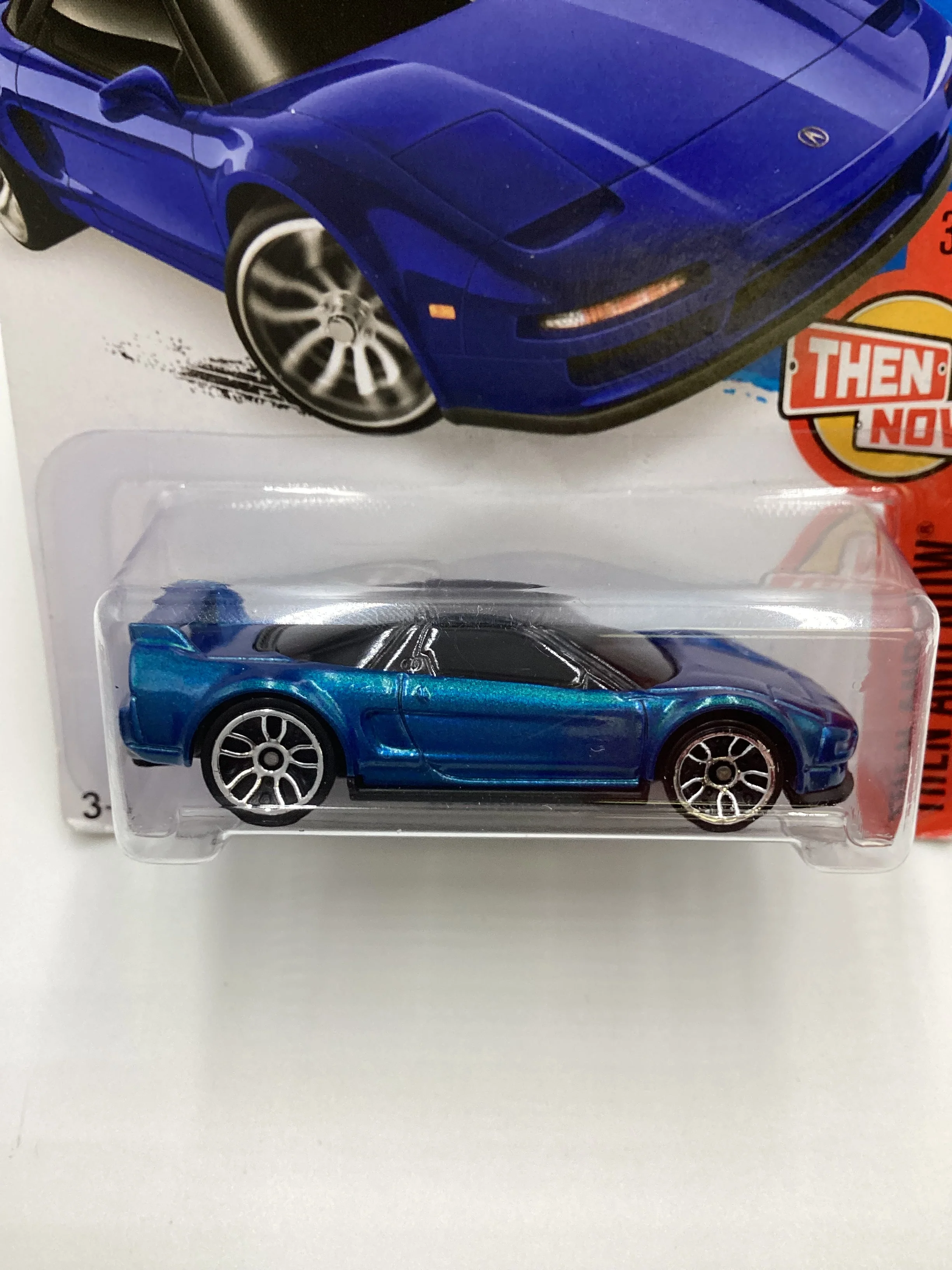 2016 Hot Wheels #103 90 Acura NSX Blue 105H - Image 3