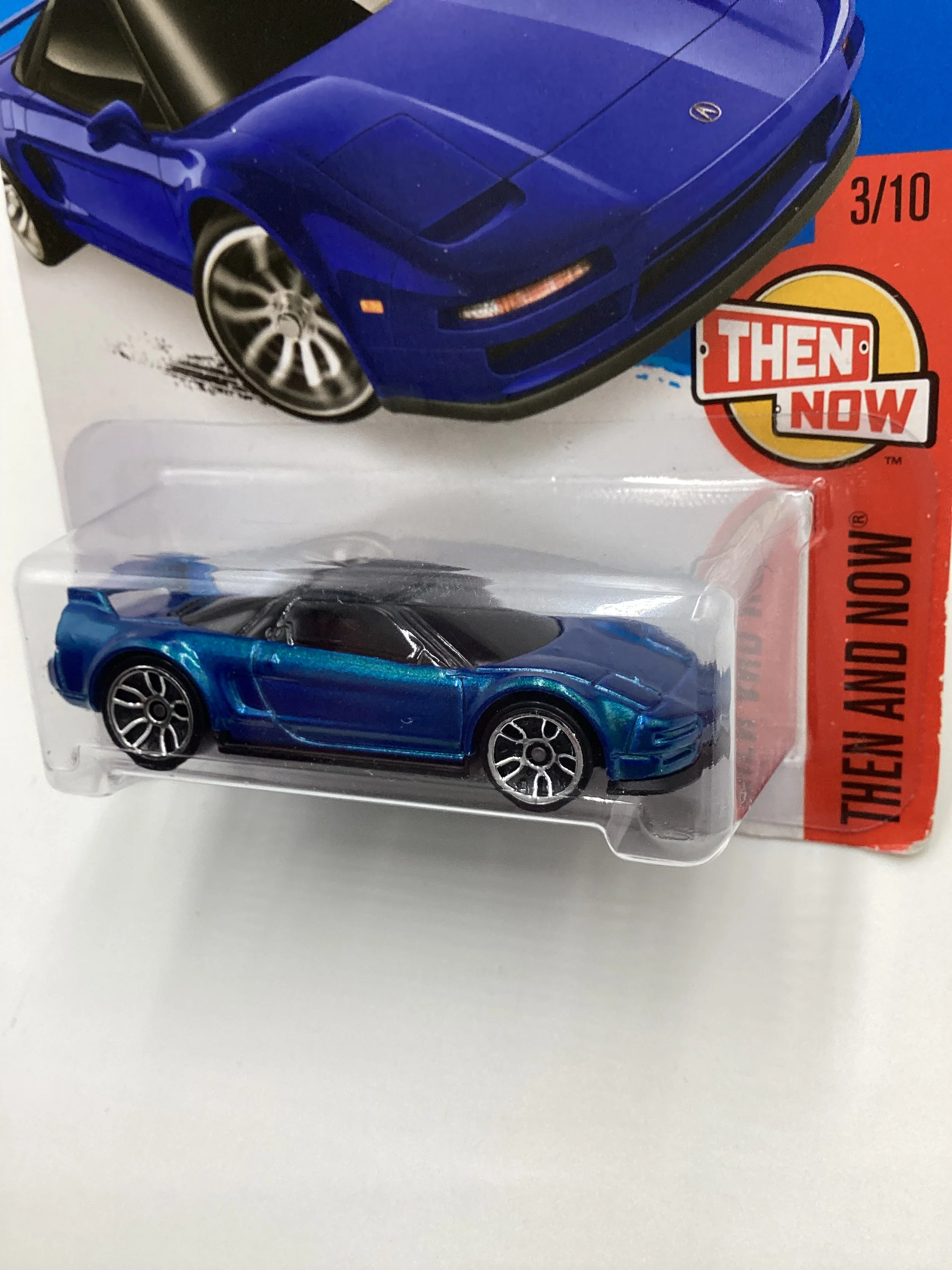 2016 Hot Wheels #103 90 Acura NSX Blue 105H - Image 4