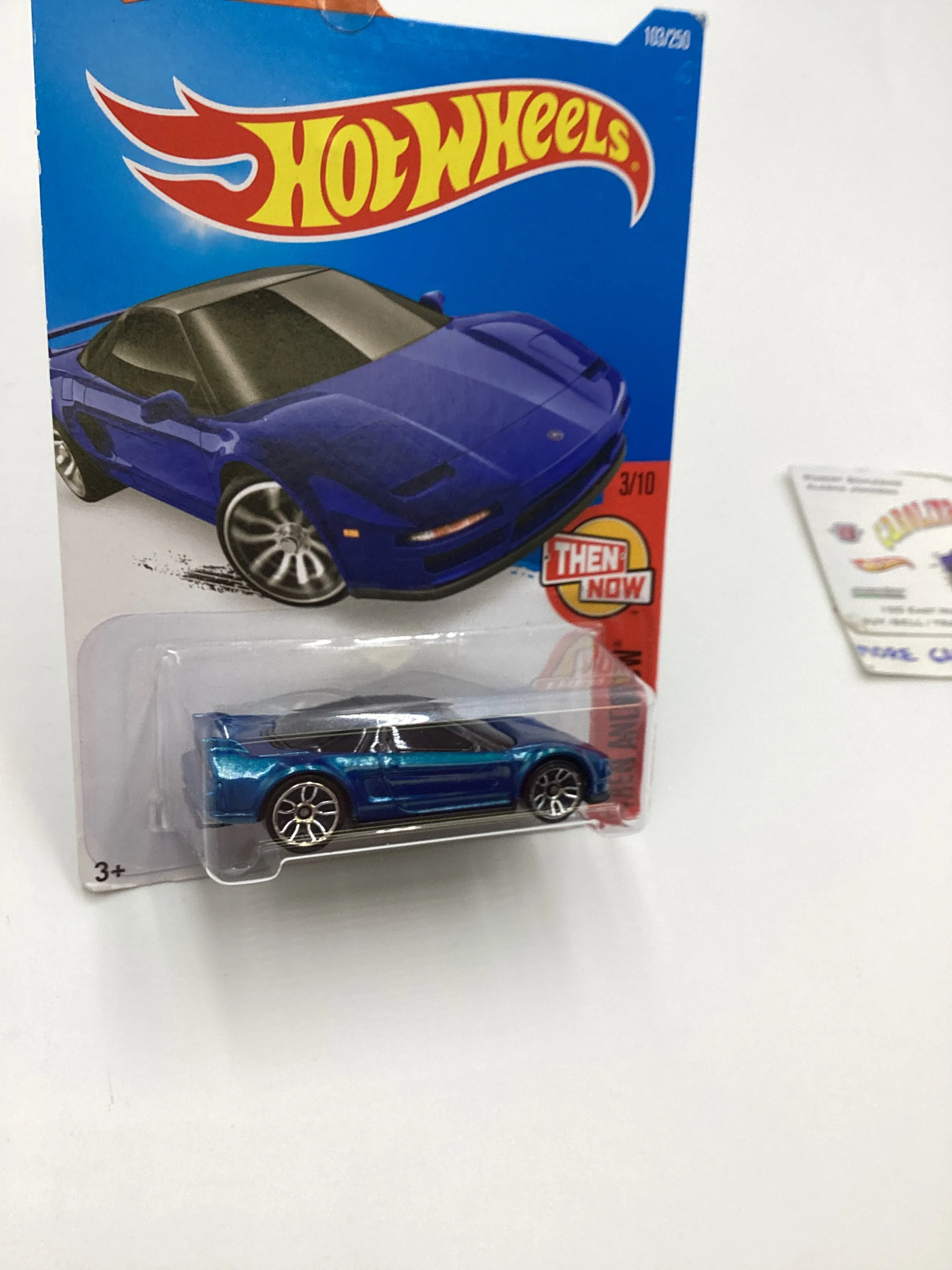 2016 Hot Wheels #103 90 Acura NSX Blue 105H - Image 5