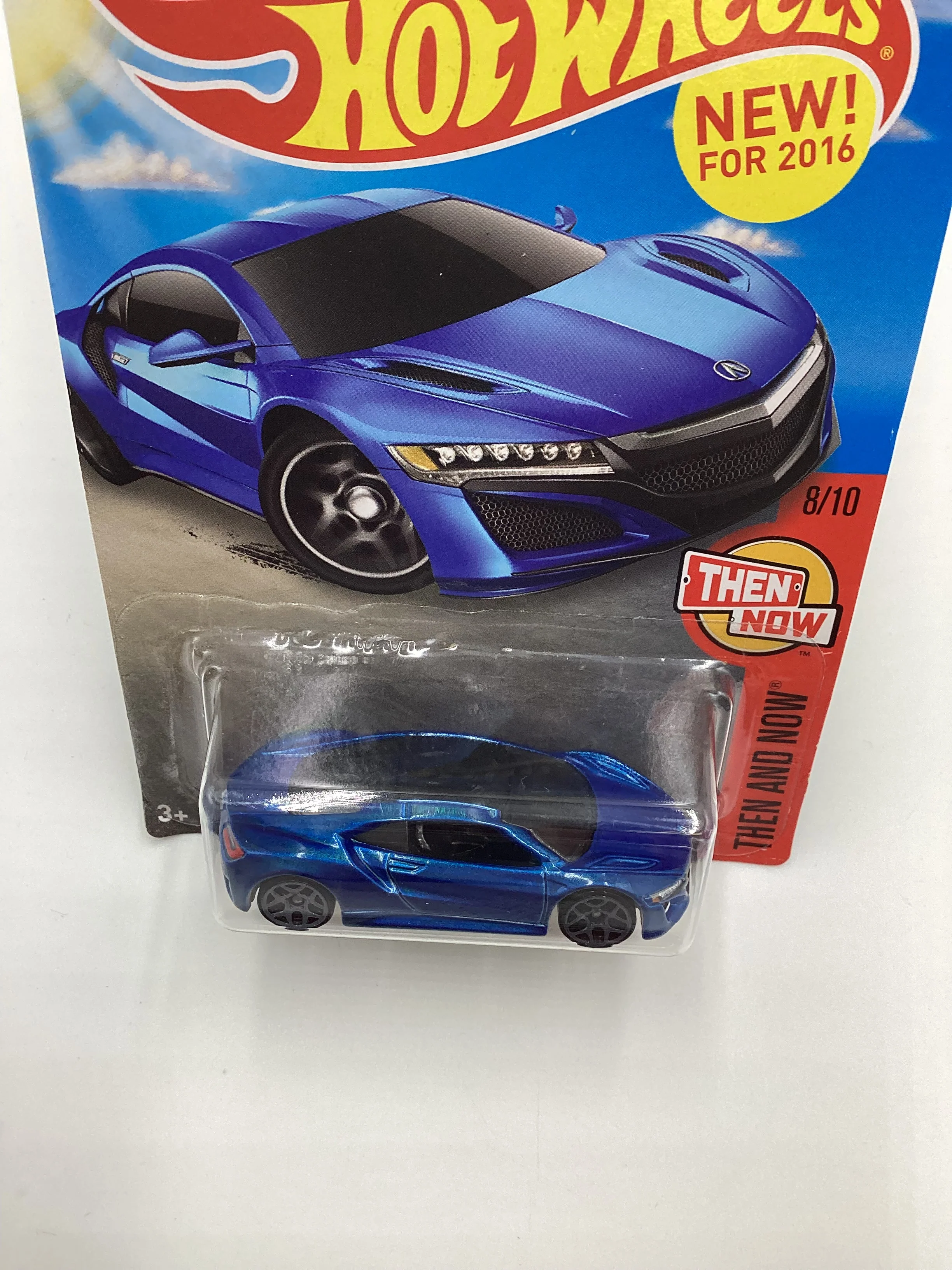 2016 Hot Wheels #108 17 Acura NSX Blue Target Spring Card 238E - Image 6