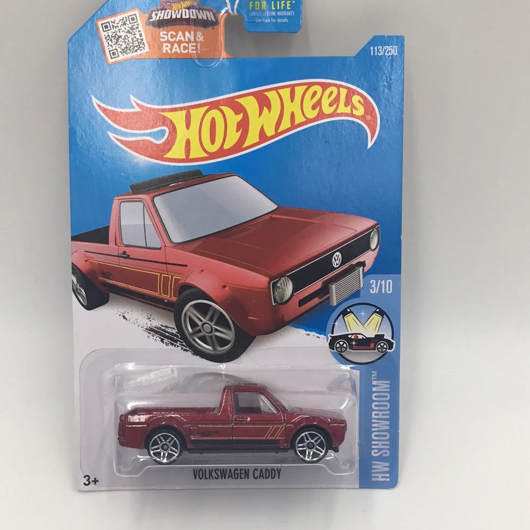 2017 Hot Wheels #113 Volkswagen Caddy Red II9 - Image 2