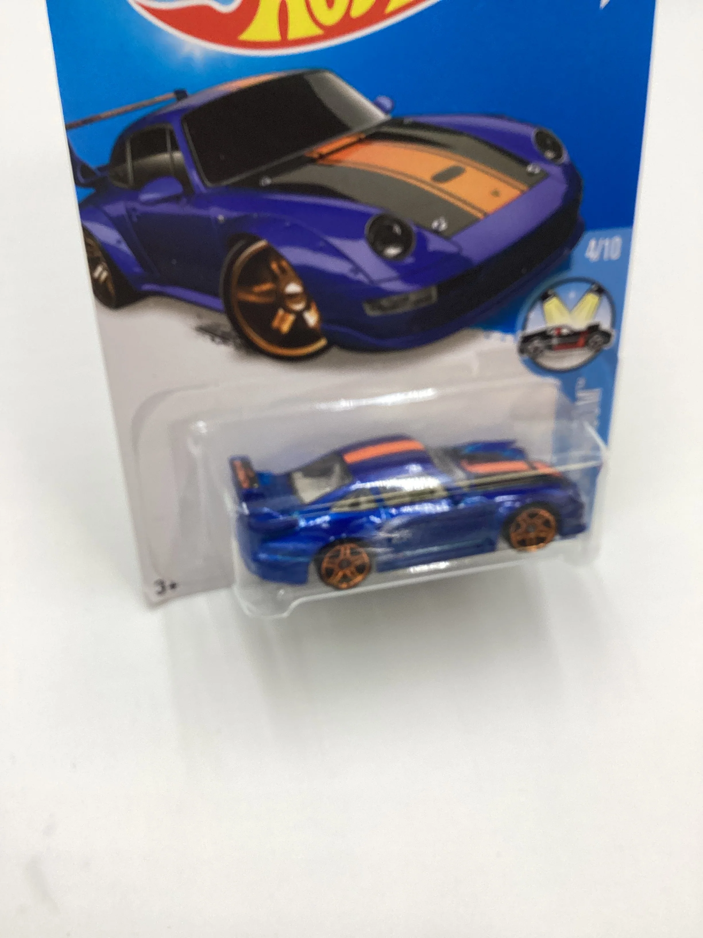 2016 Hot Wheels #114 Porsche 993 GT2 Blue Half Cage - Image 5