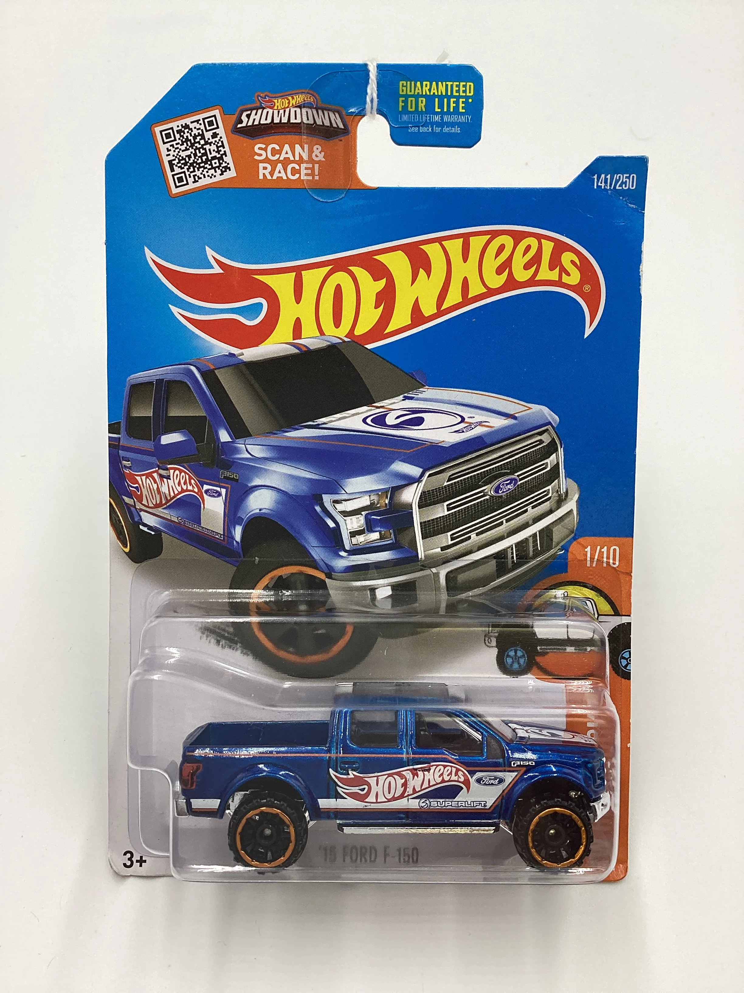 2016 Hot Wheels #141 15 Ford F-150 Blue 31C - Image 2