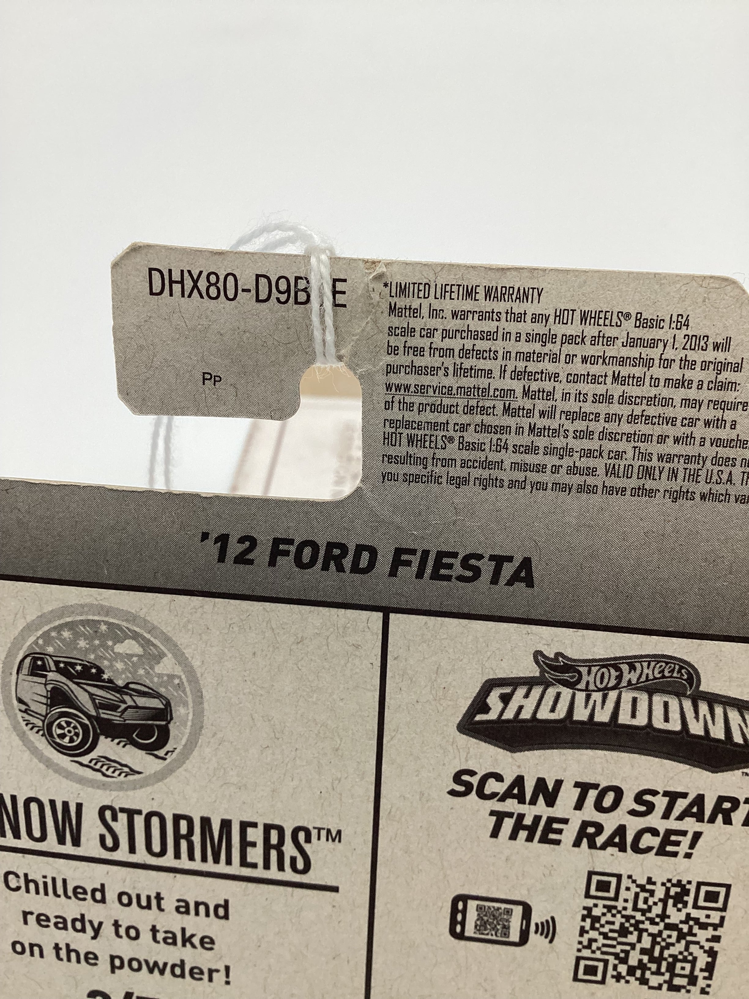2016 Hot Wheels #157 12 FORD FIESTA Zamac Bad Card and J hook - Image 9