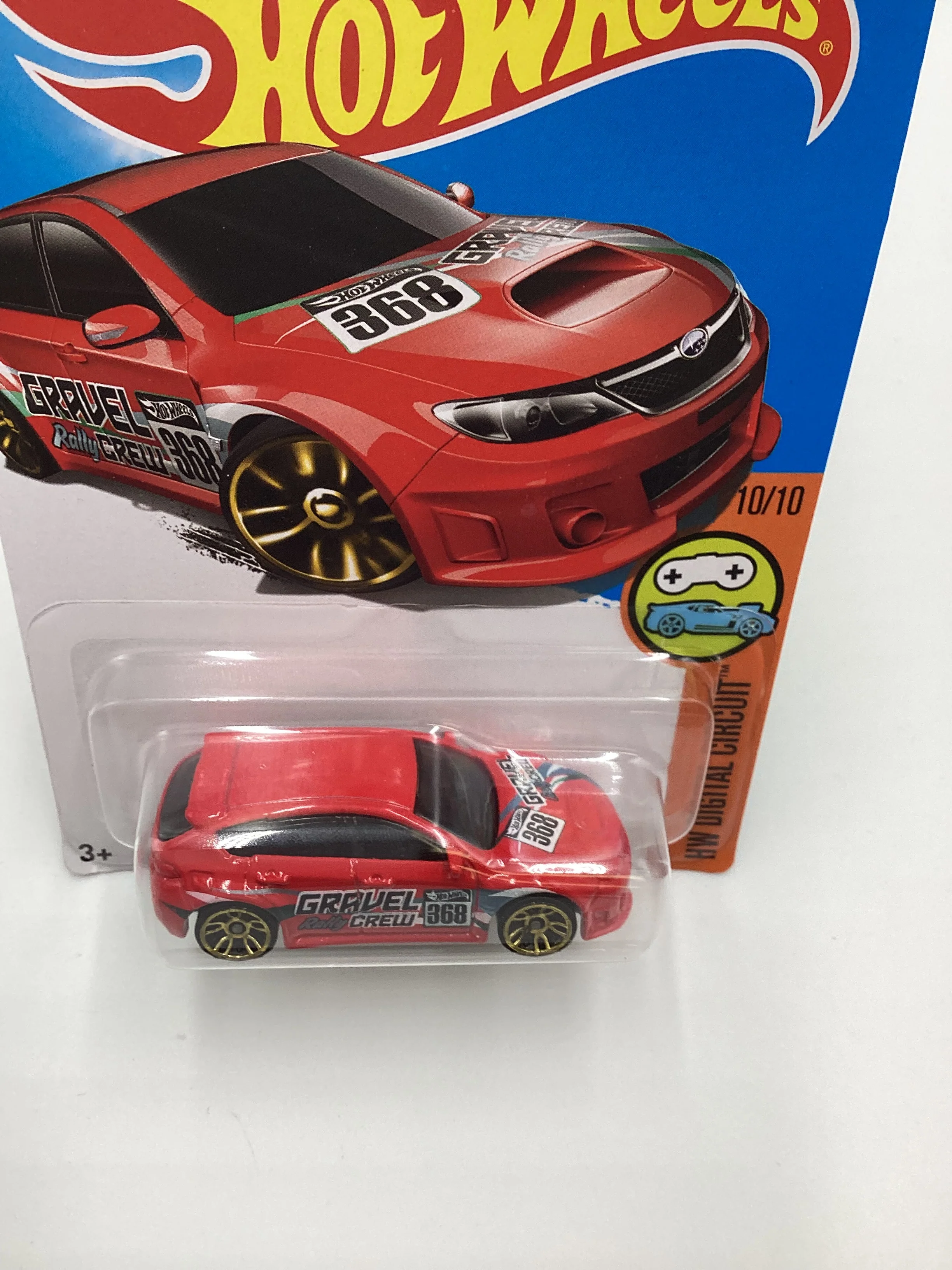 2016 Hot Wheels #30 Subaru WRX STI Red 89B - Image 6