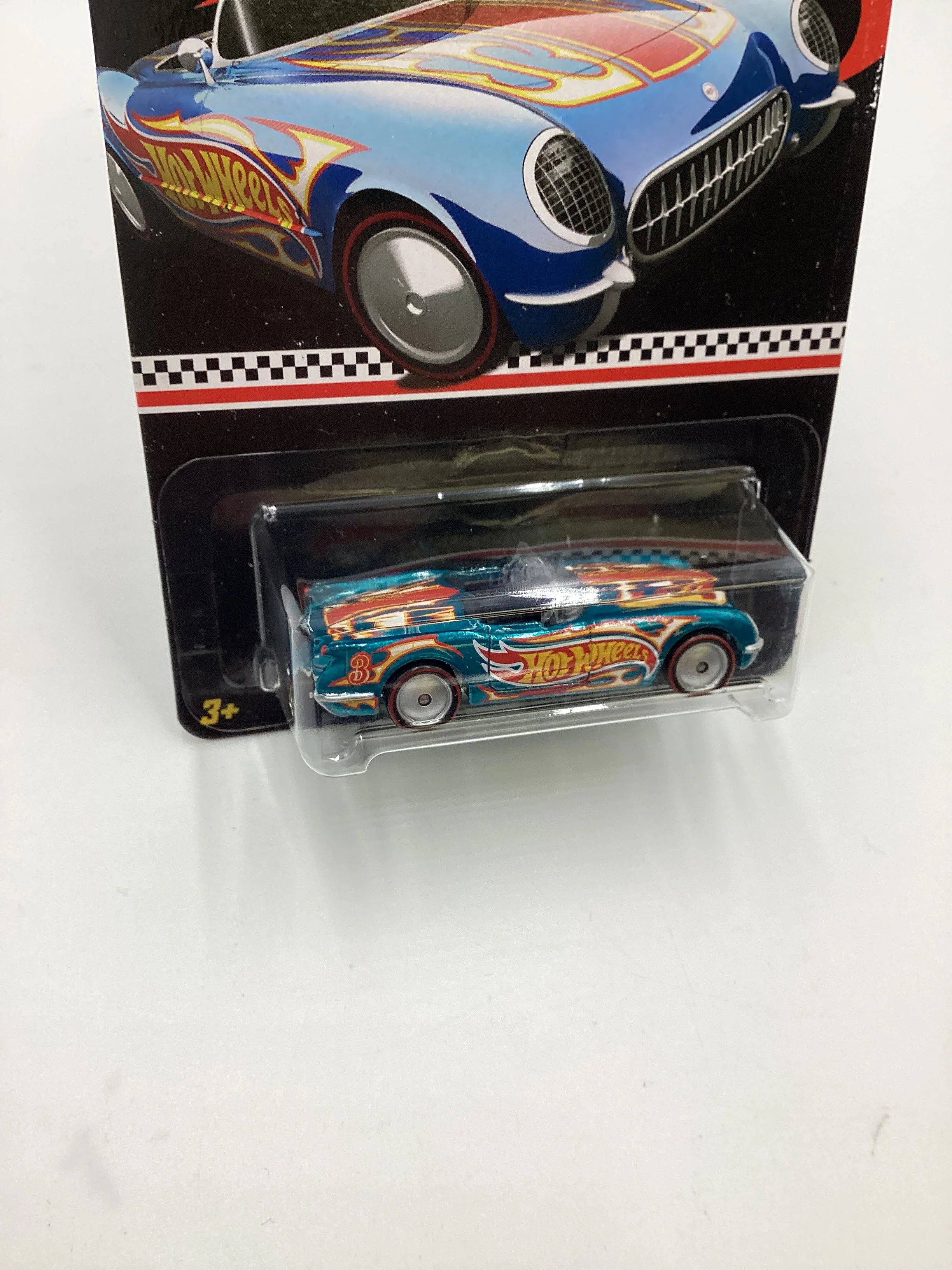 2016 Hot Wheels 55 Corvette Blue Collectors Edition mail in #3 with protector - Image 5