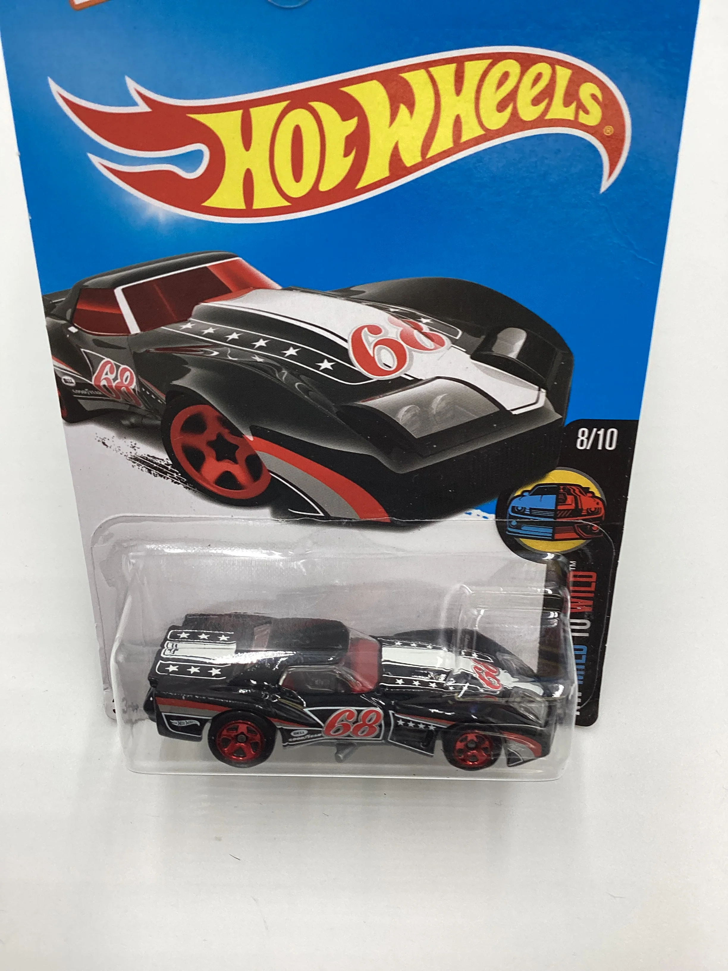2016 Hot Wheels #63 76 Greenwood Corvette Black 16A - Image 6