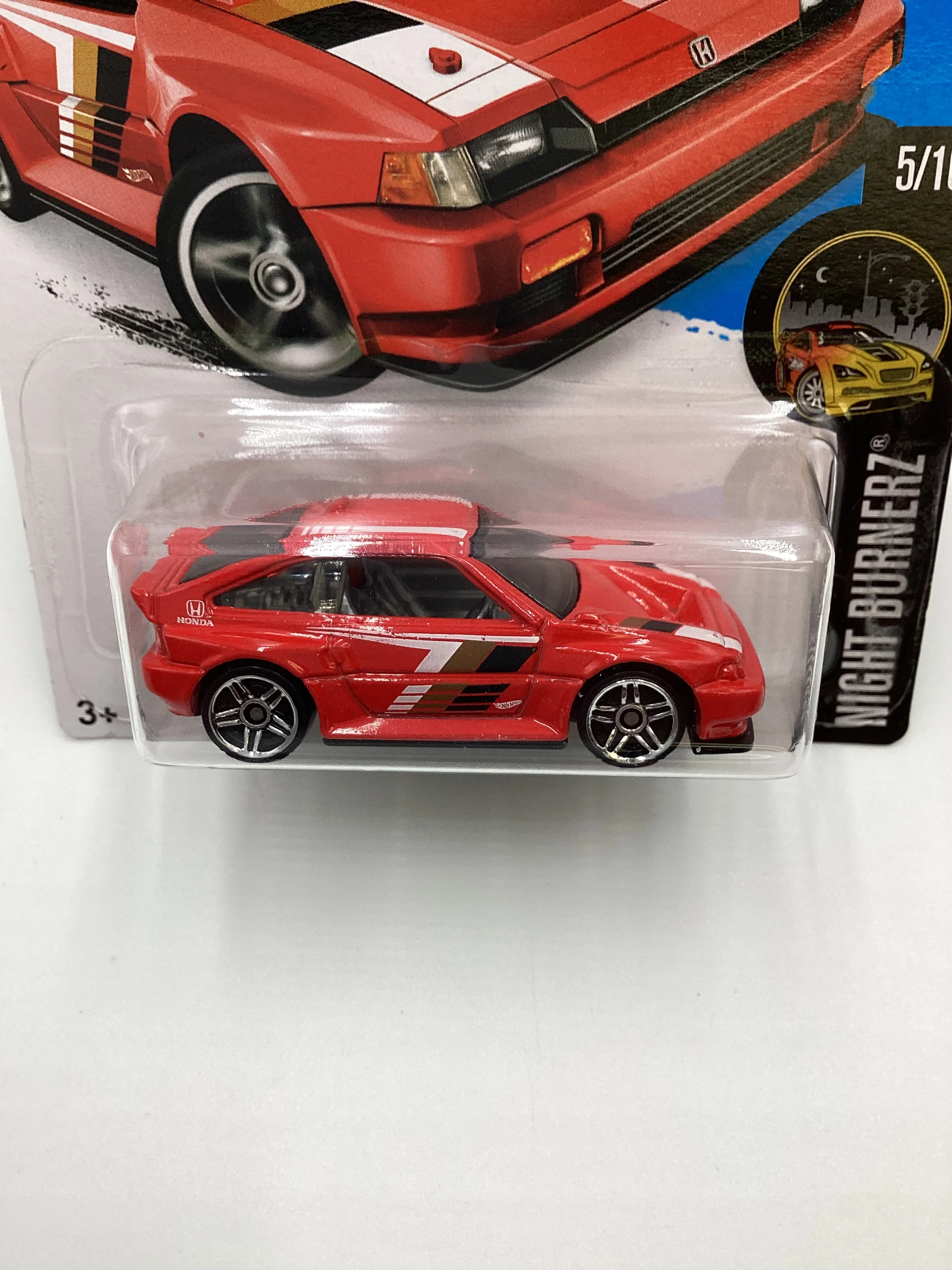2016 Hot Wheels #82 1985 Honda CR-X Red 77G - Image 3