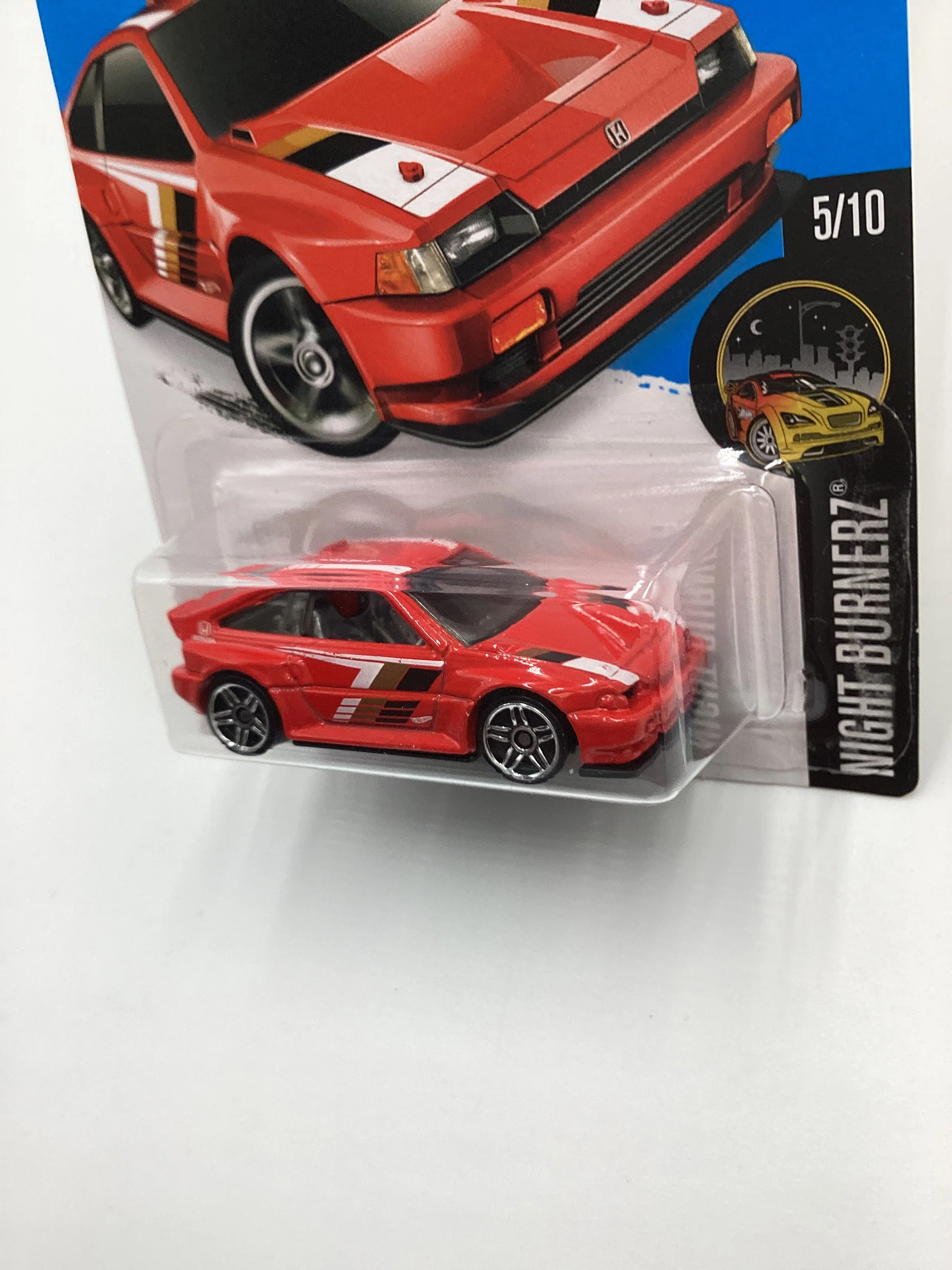 2016 Hot Wheels #82 1985 Honda CR-X Red 77G - Image 4