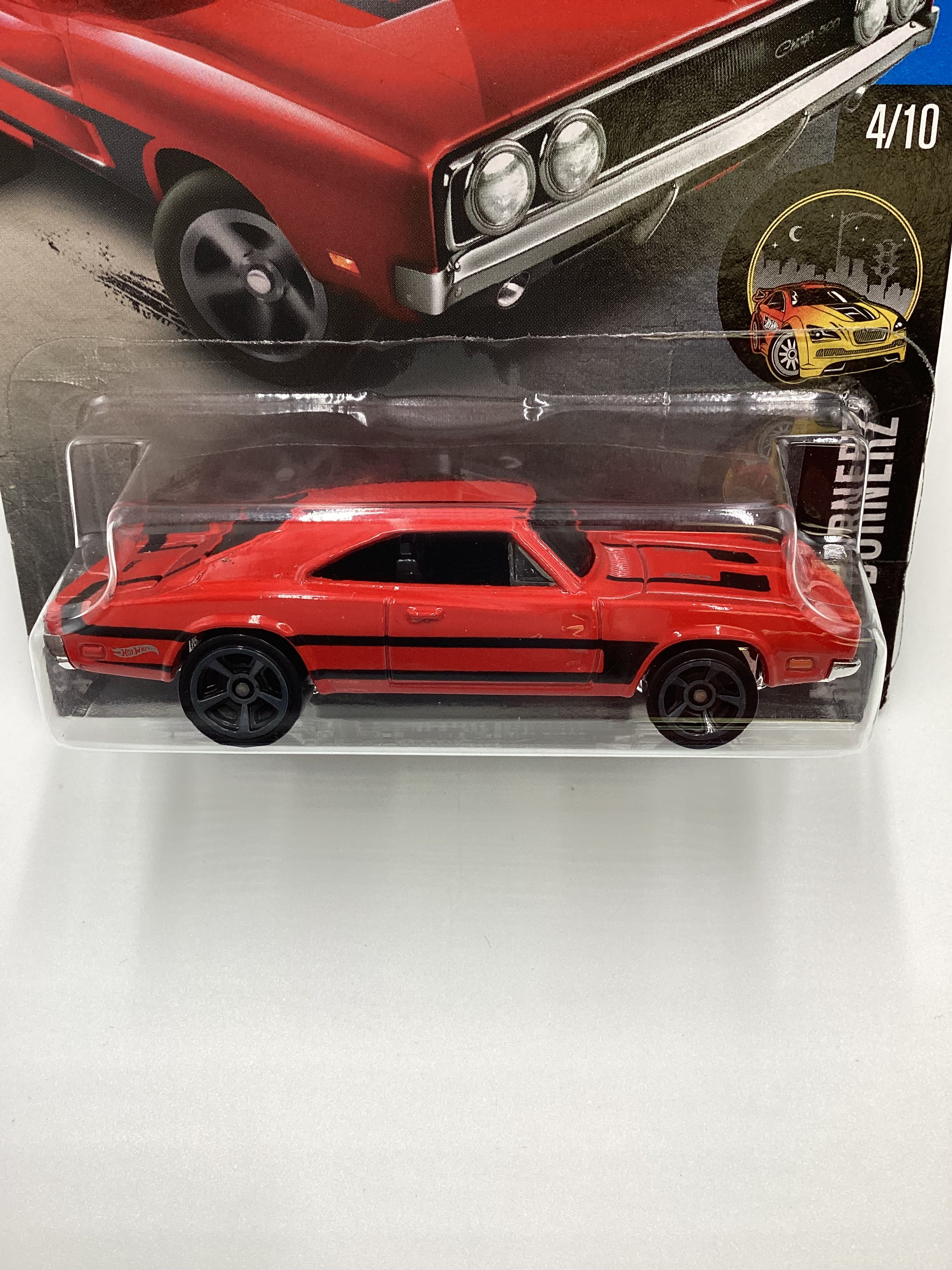 2016 Hot Wheels #84 69 DODGE CHARGER 500 Red Target Spring Card - Image 3