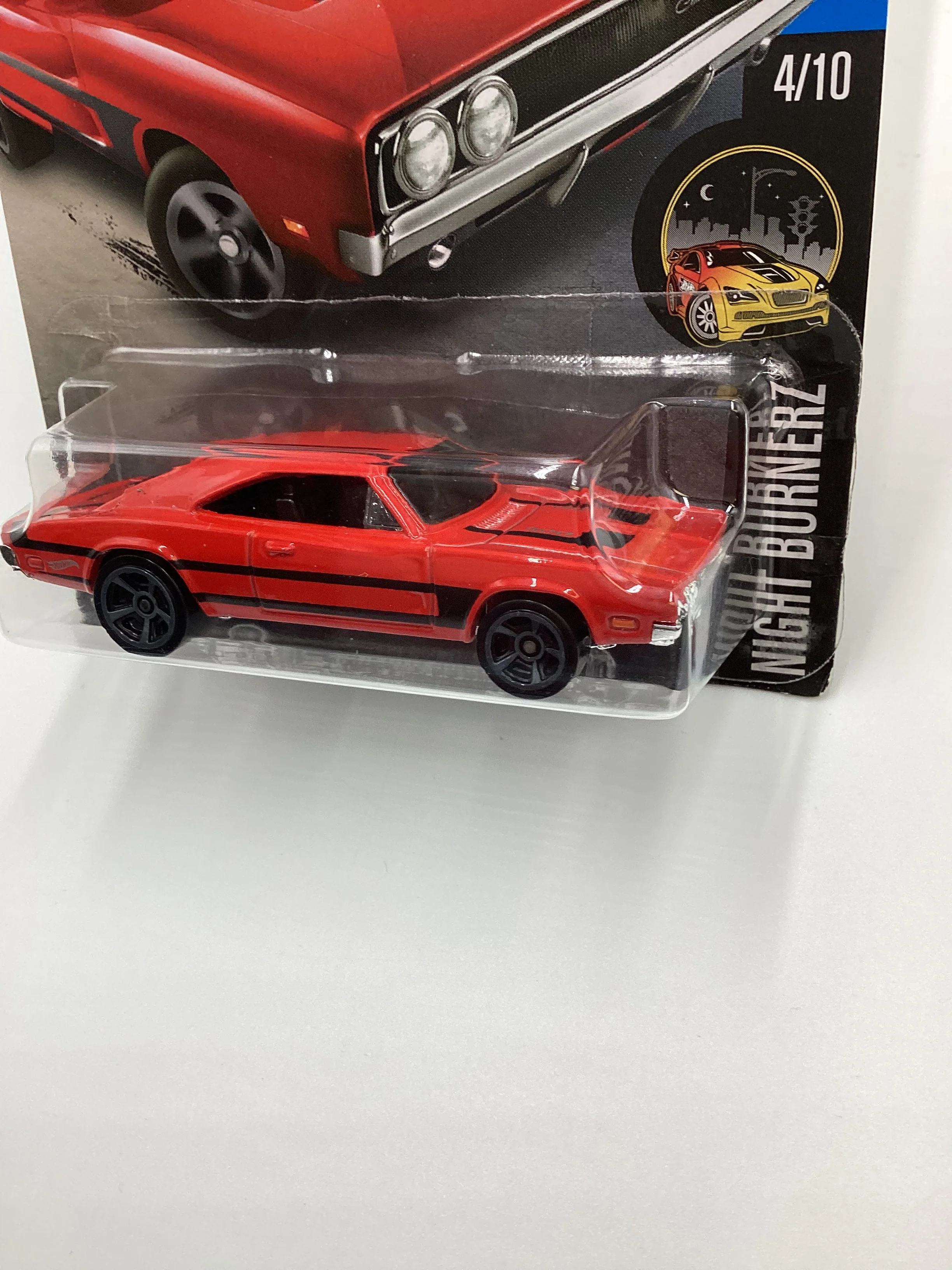 2016 Hot Wheels #84 69 DODGE CHARGER 500 Red Target Spring Card - Image 4