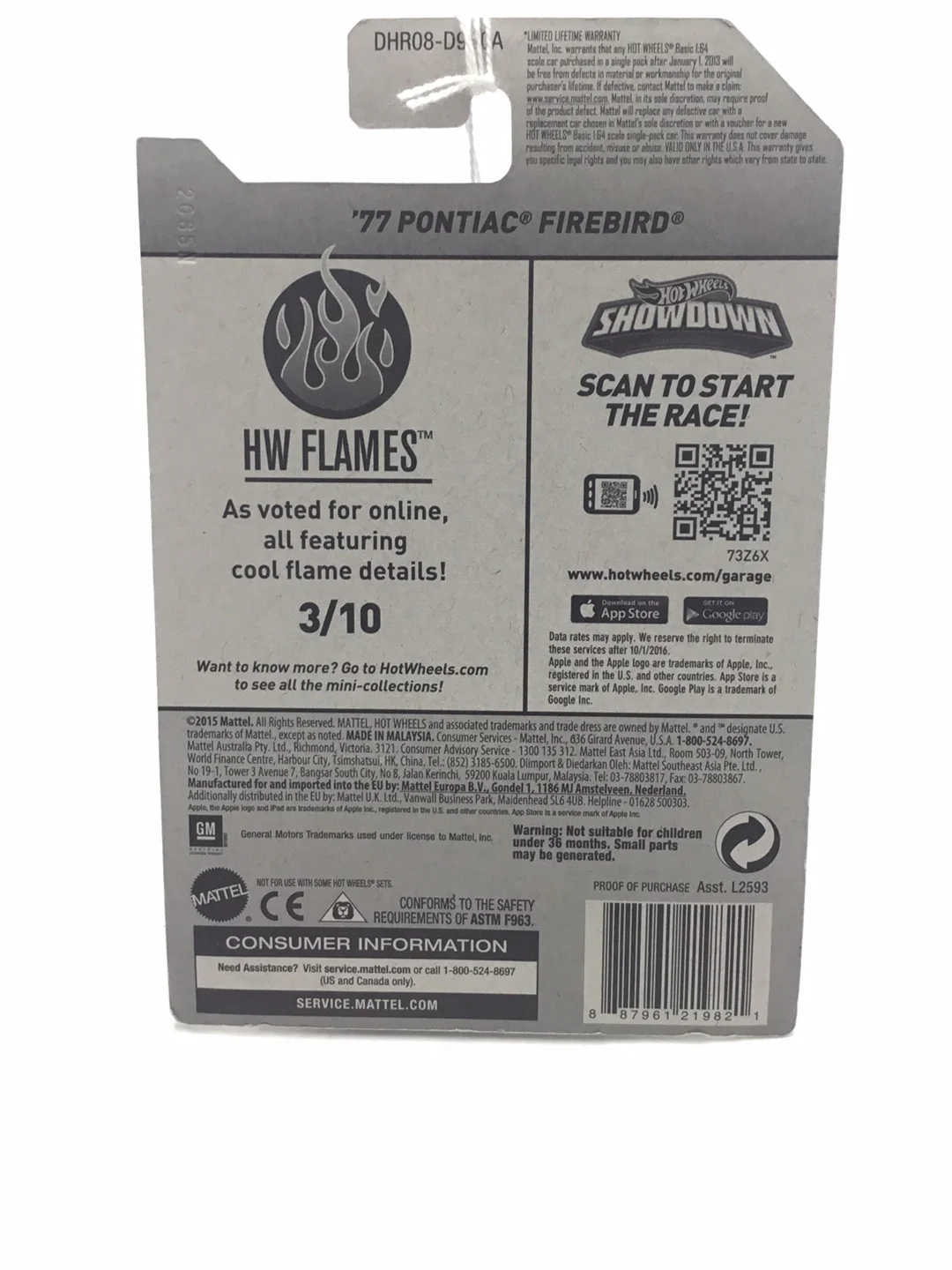 2016 hot wheels #93 77 Pontiac Firebird S2 - Image 6