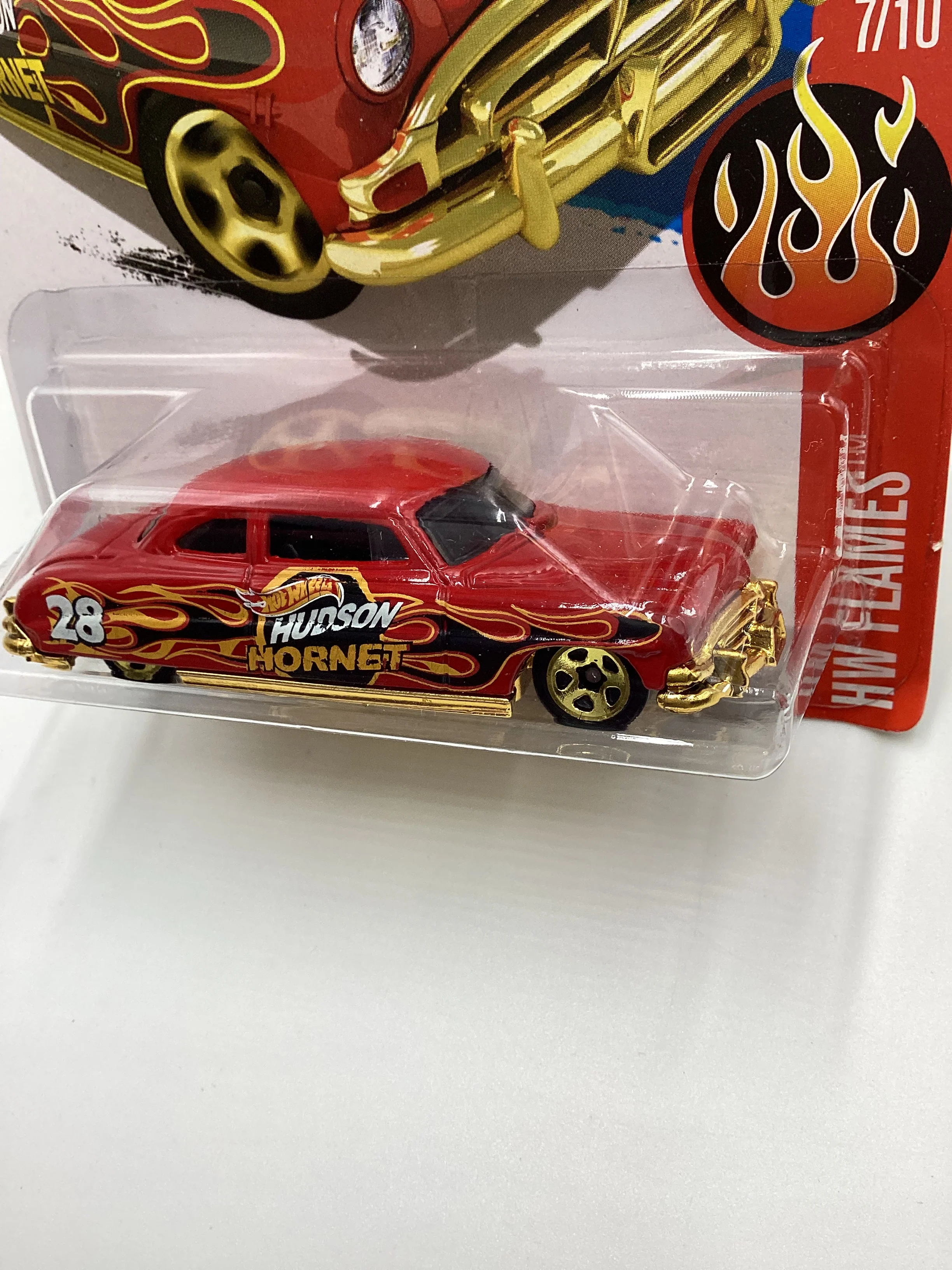 2016 Hot Wheels #97 52 Hudson Hornet Red 37D - Image 3