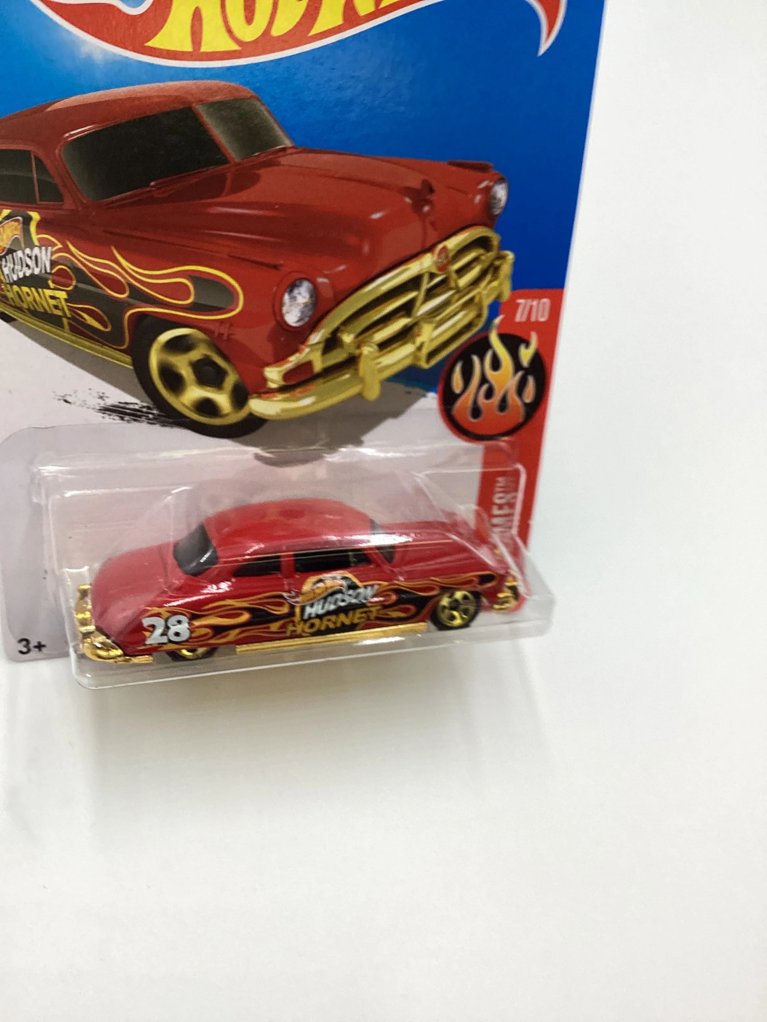 2016 Hot Wheels #97 52 Hudson Hornet Red 37D - Image 4