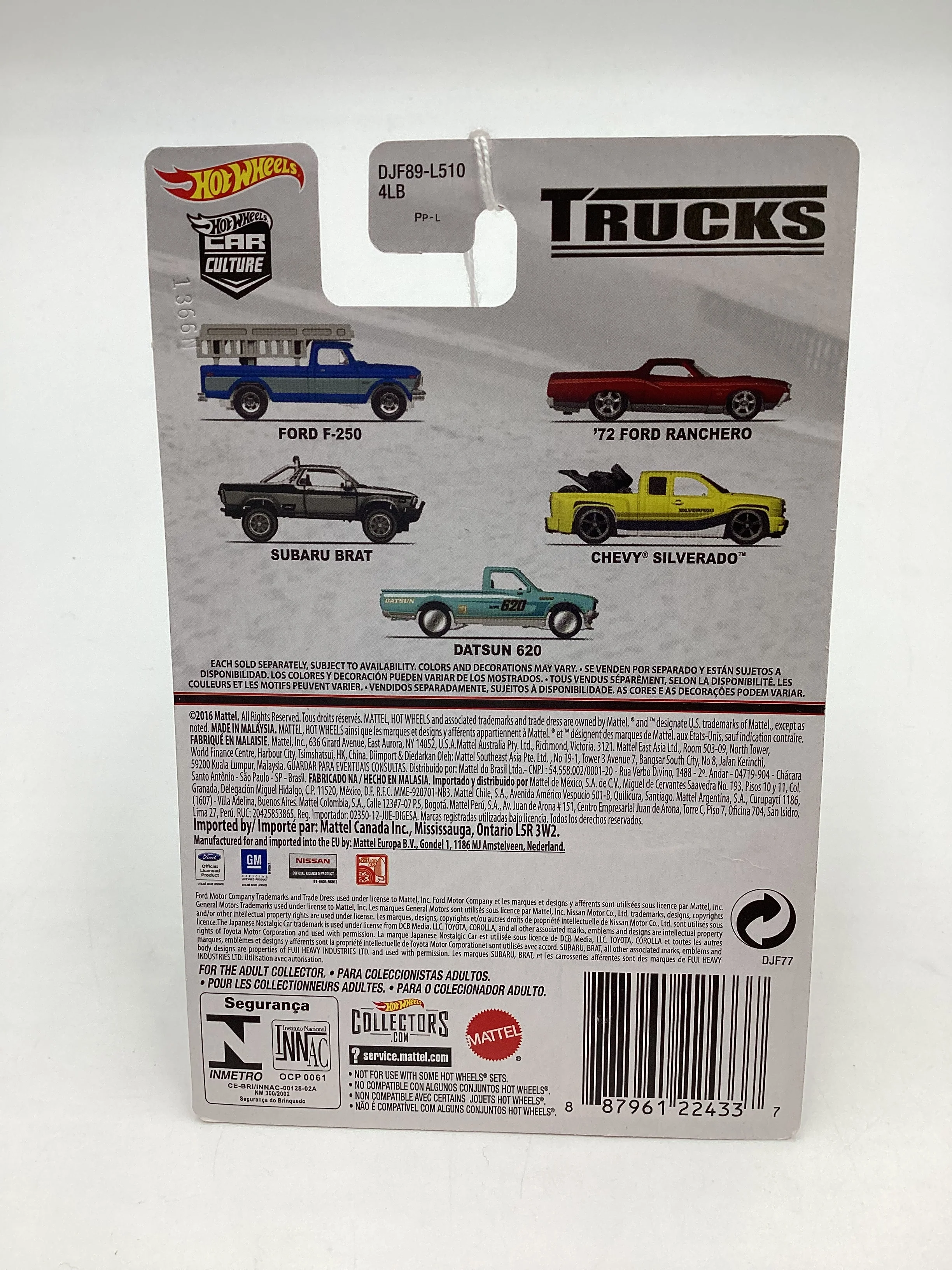 2016 Hot Wheels Car Culture Trucks #3 Subaru Brat 245N - Image 7