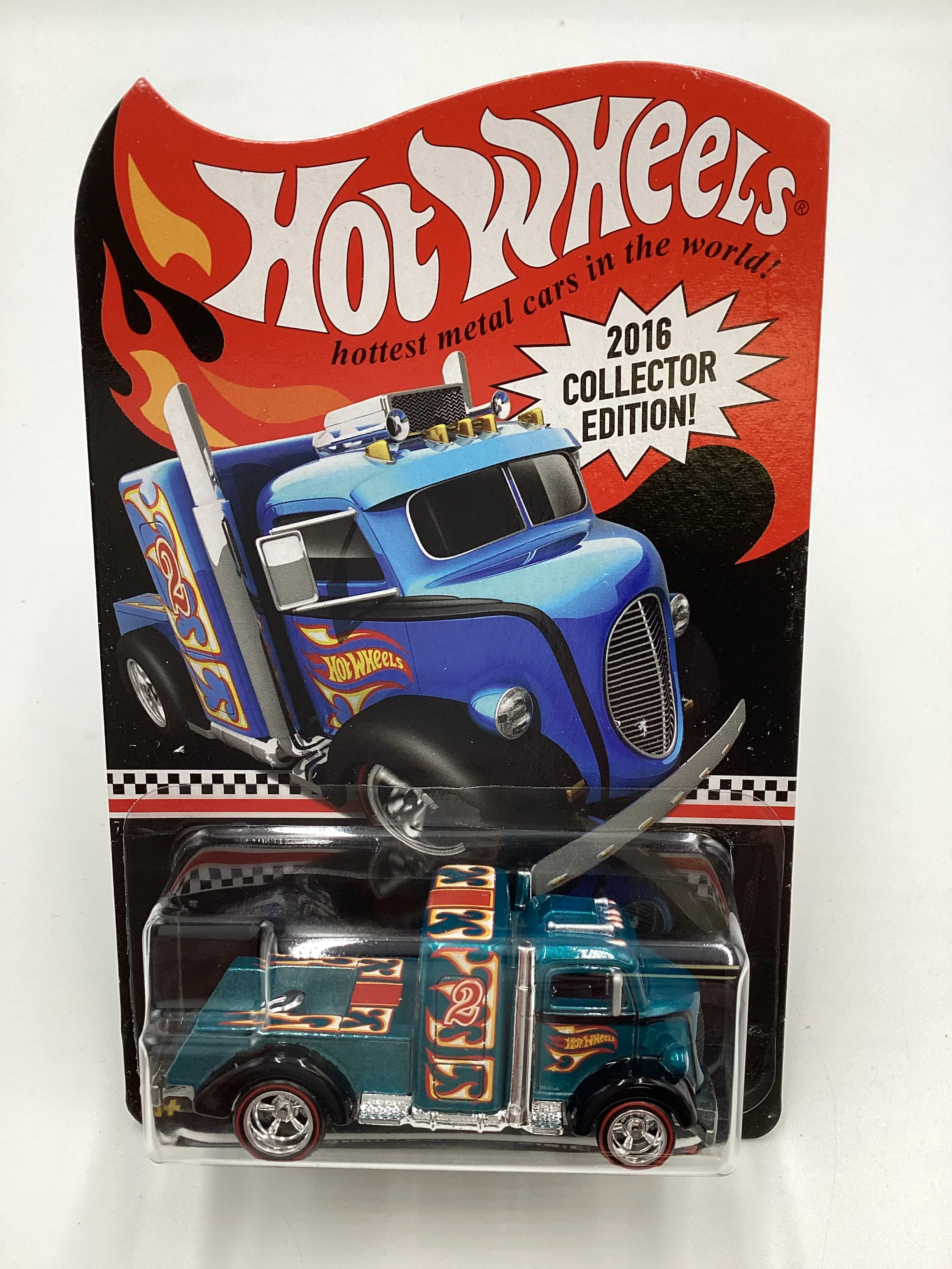 2016 Hot Wheels Collectors Edition mail in #2 Custom 38 Ford C.O.E  Blue with protector - Image 2
