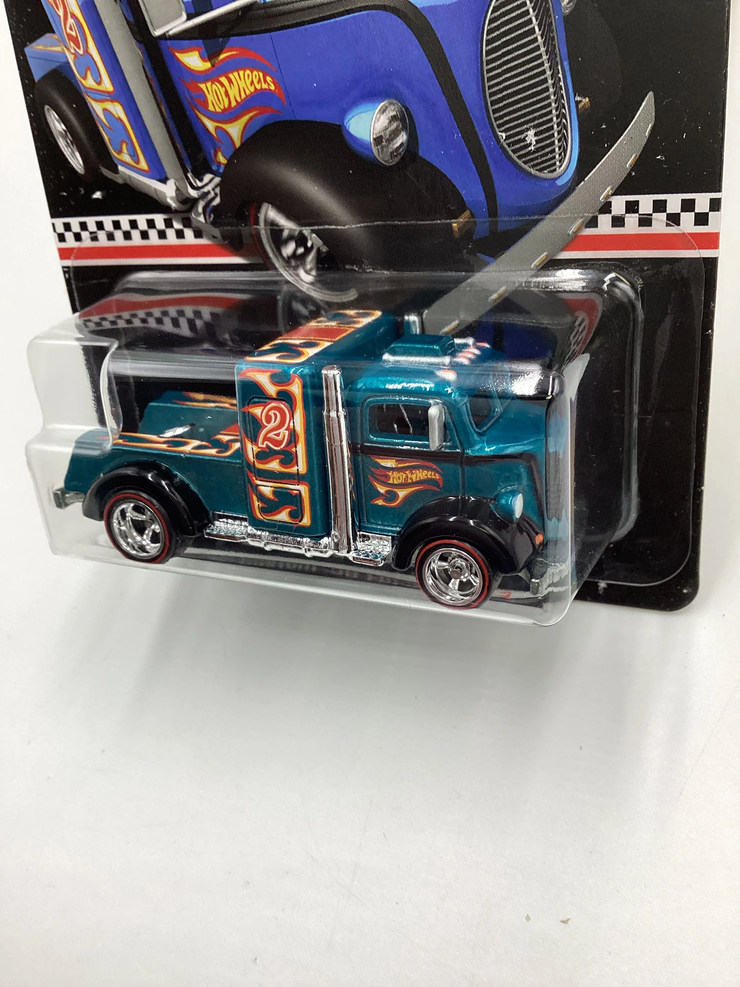 2016 Hot Wheels Collectors Edition mail in #2 Custom 38 Ford C.O.E  Blue with protector - Image 4