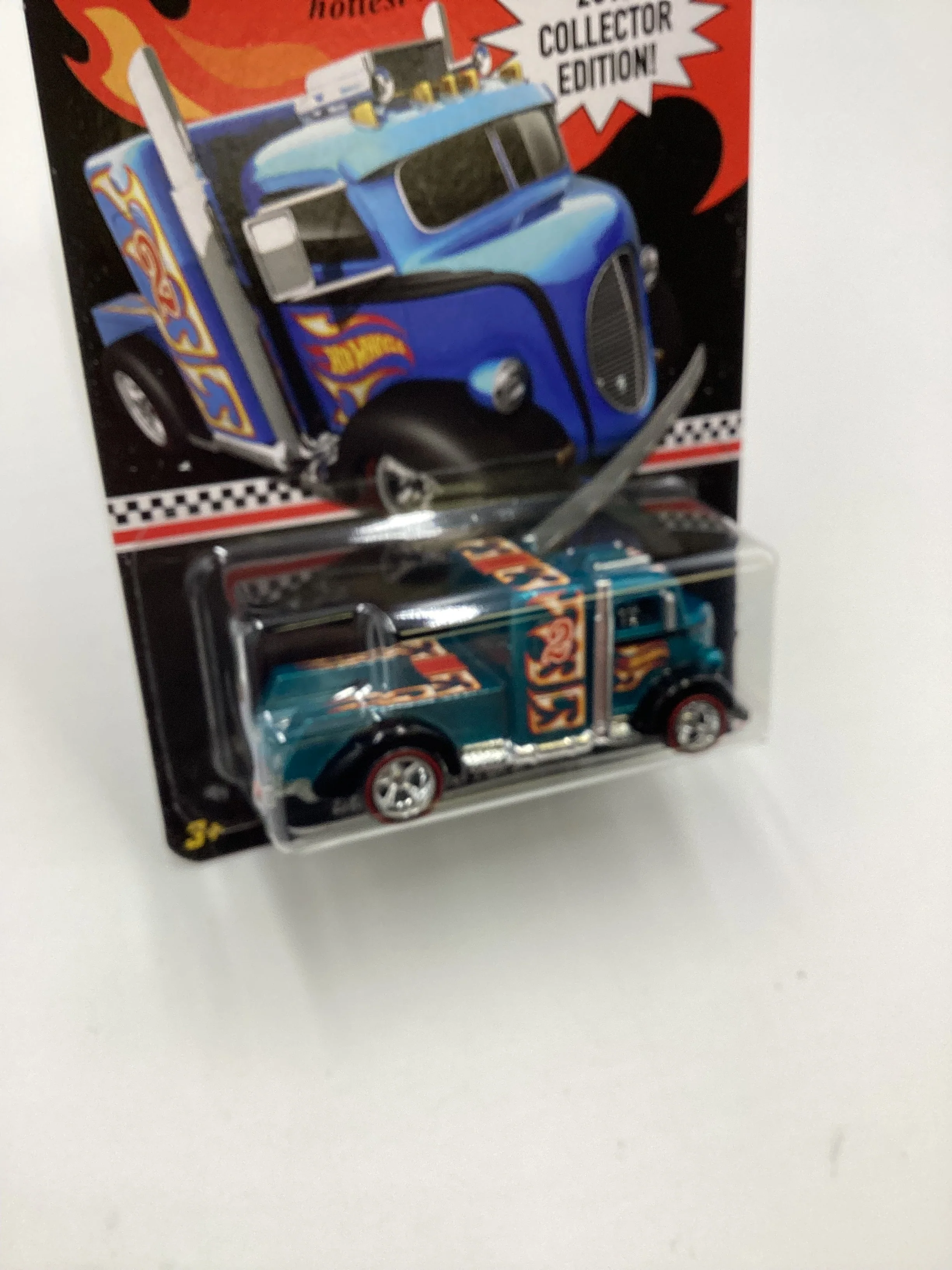 2016 Hot Wheels Collectors Edition mail in #2 Custom 38 Ford C.O.E  Blue with protector - Image 5