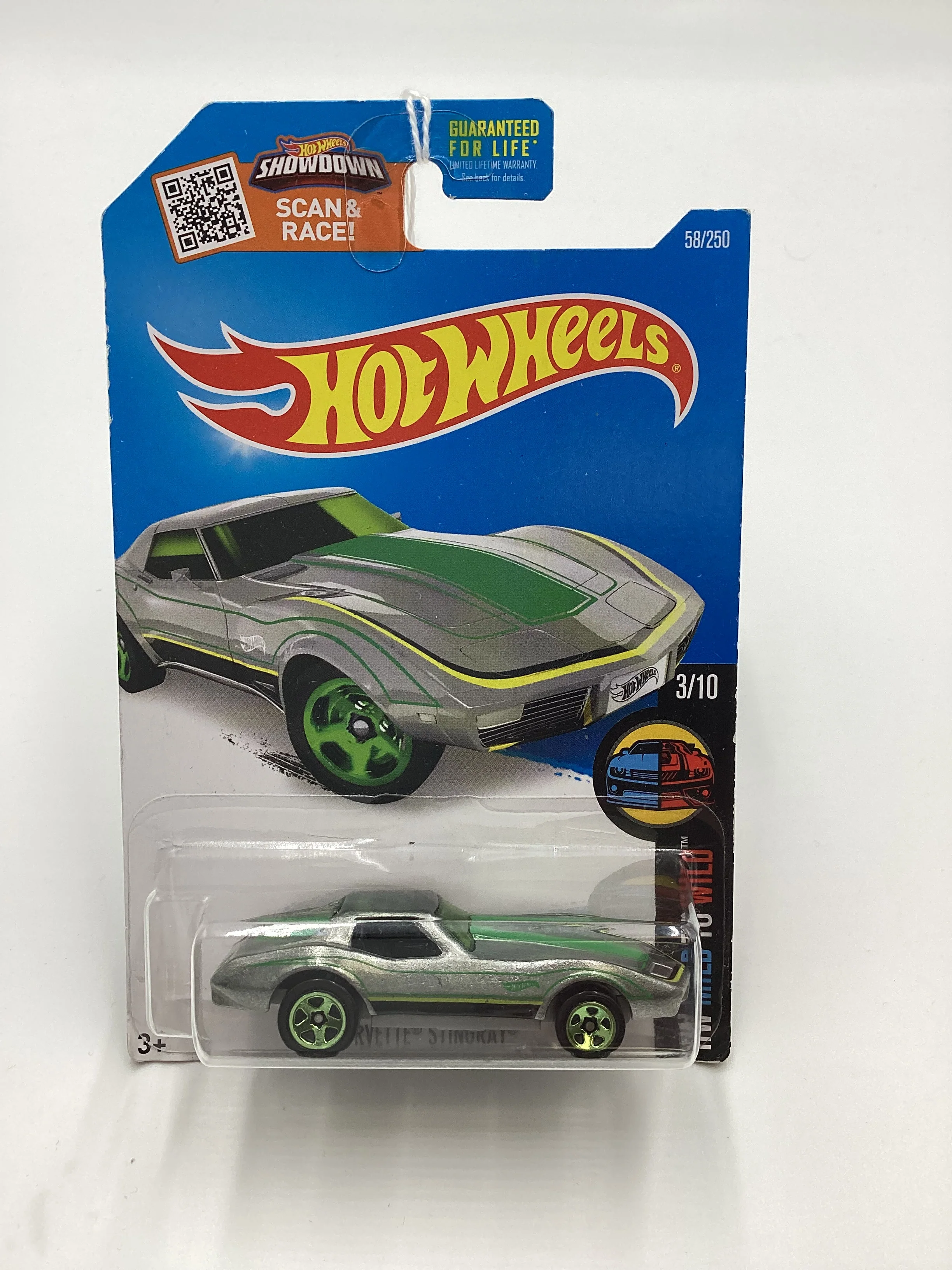 2016 Hot Wheels Corvette Stingray Walmart Exclusive Zamac #58 - Image 2