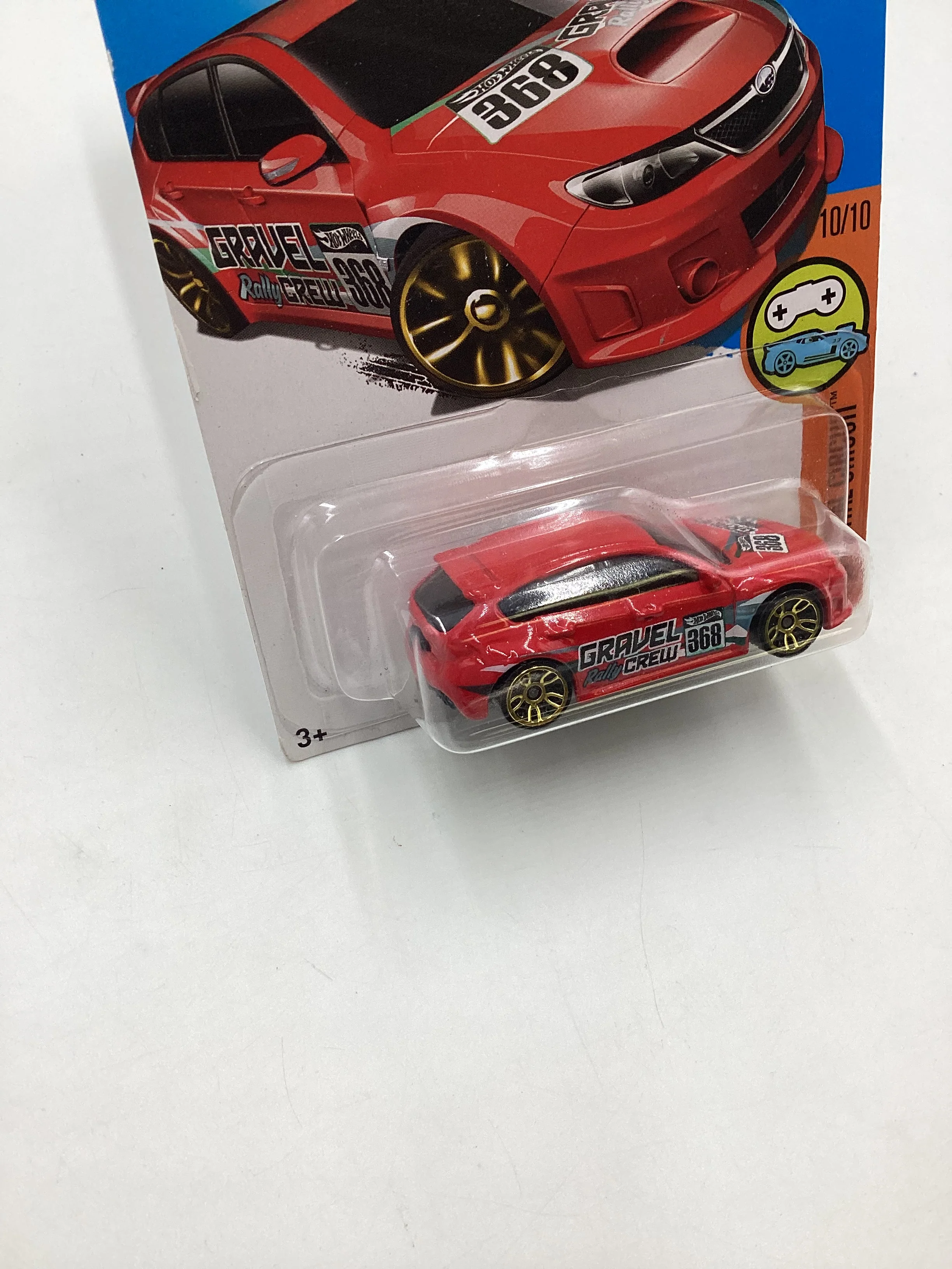 2016 Hot Wheels Digital Circuit #30 Subaru WRX STI Red 89D - Image 5