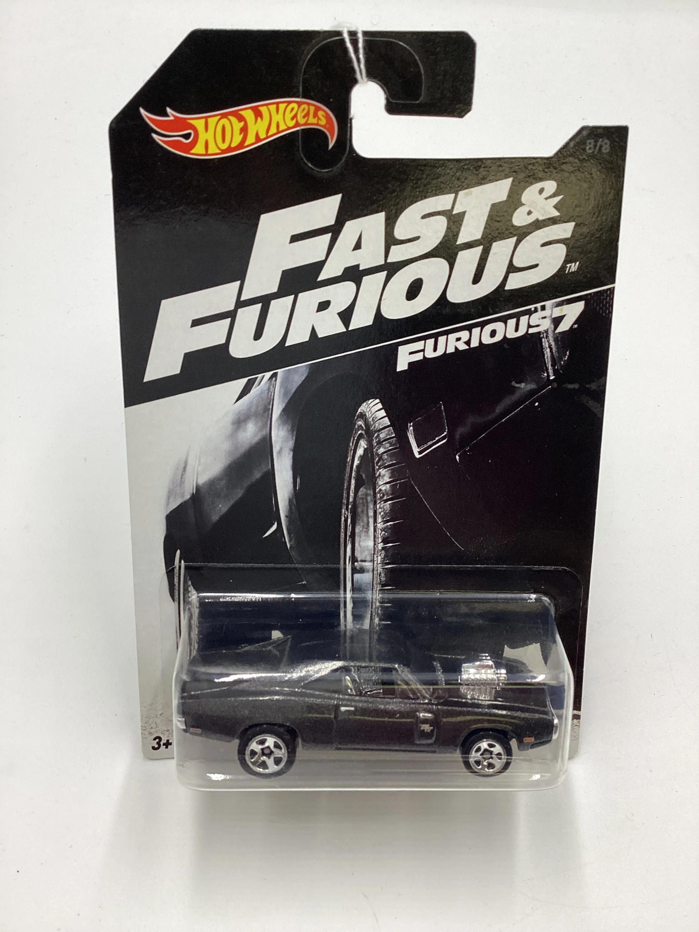 2016 Hot Wheels Fast and Furious #8 70 Dodge Charger R/T Black bad card 69H - Image 2