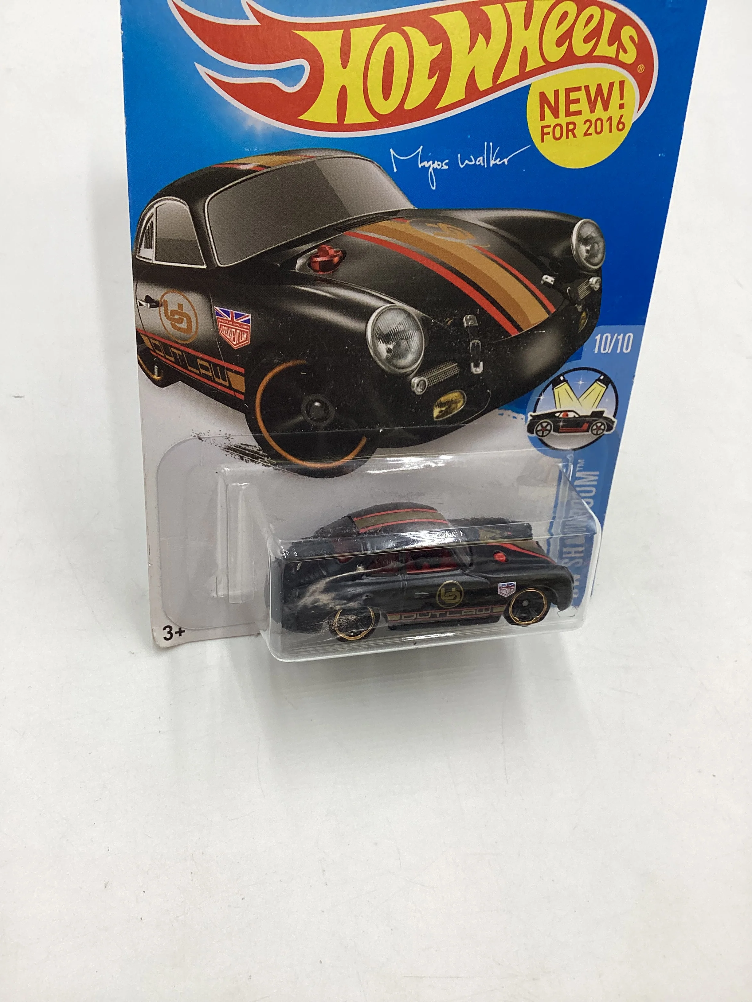 2016 Hot wheels Magnus Walker #120 Porsche 365A Outlaw Black 100C - Image 4