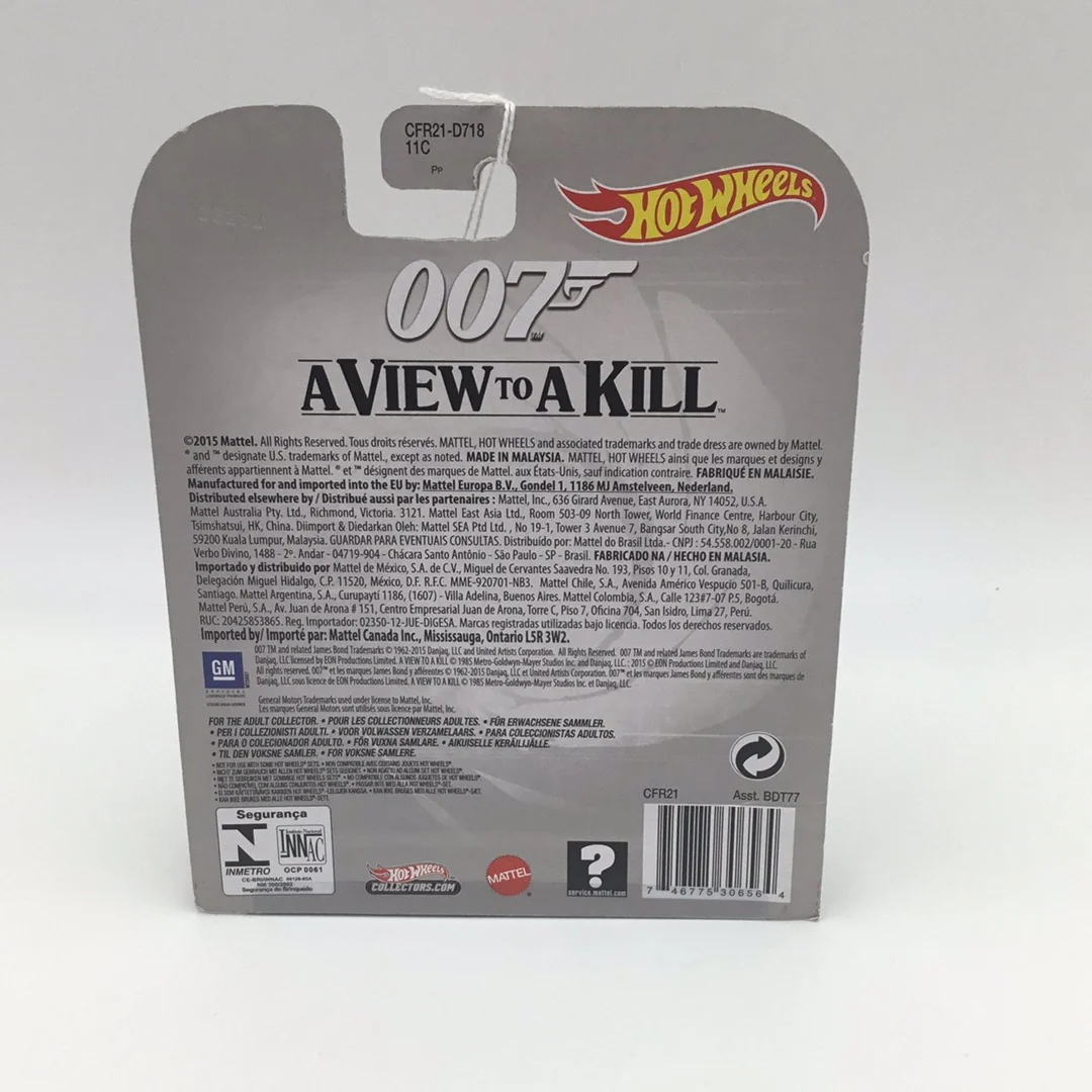 2016 hot wheels retro entertainment 007 A View To A Kill Corvette A9 - Image 4