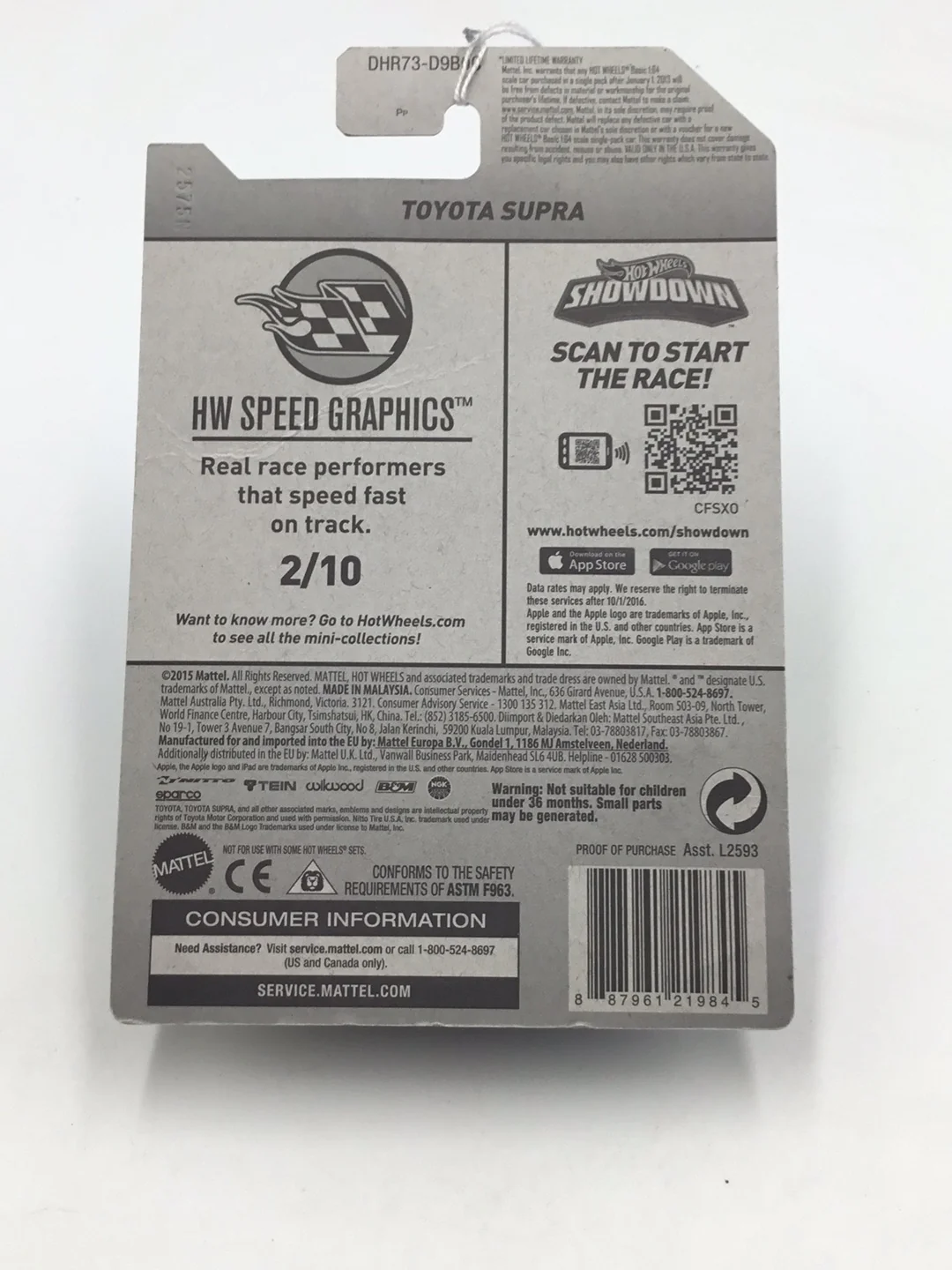 2016 hot wheels #177 Toyota Supra MM1 - Image 5