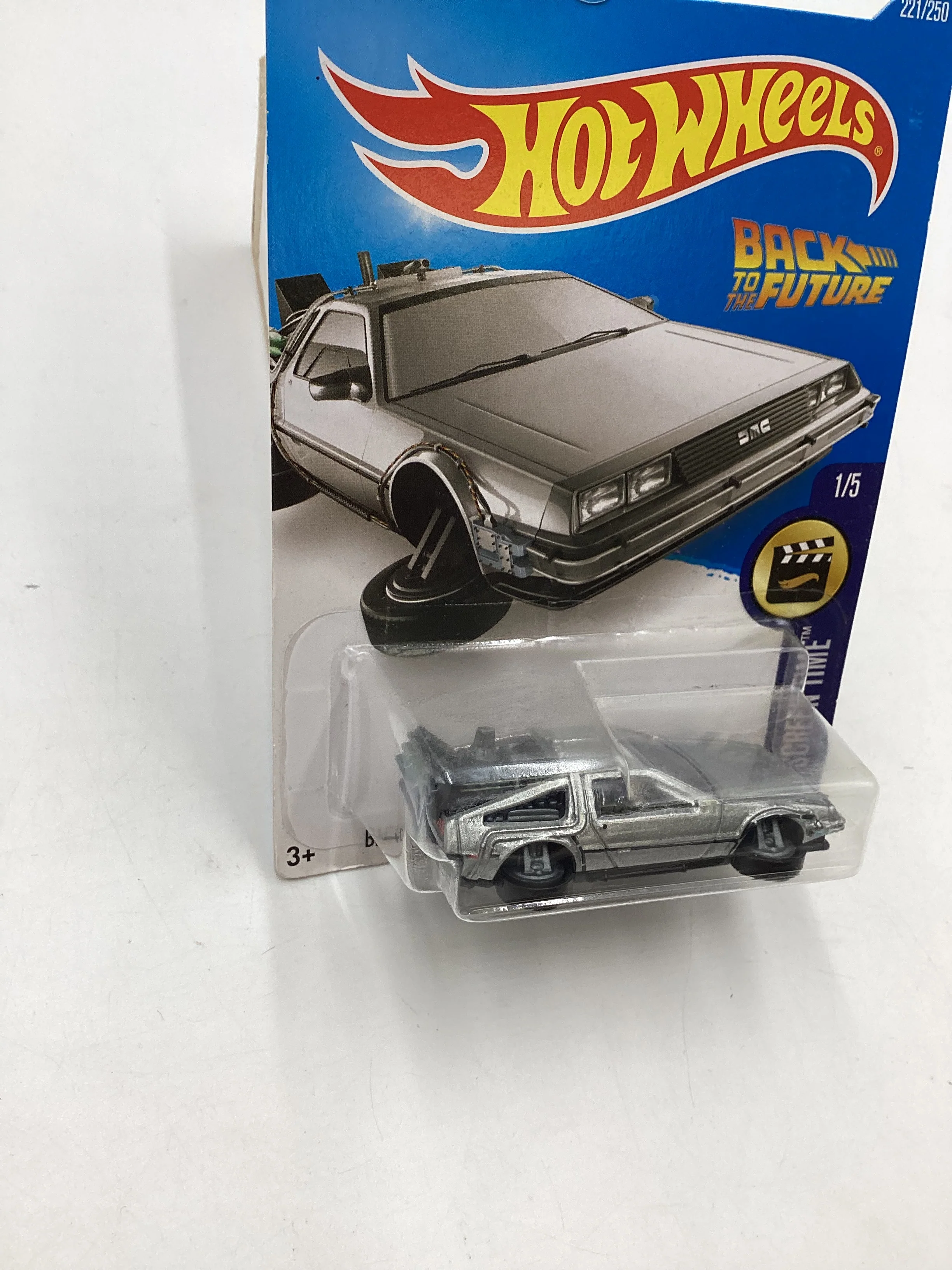 2016 Hot Wheels Screen time #221 Back to the Future Time Machine - Hover Mode 122B - Image 5