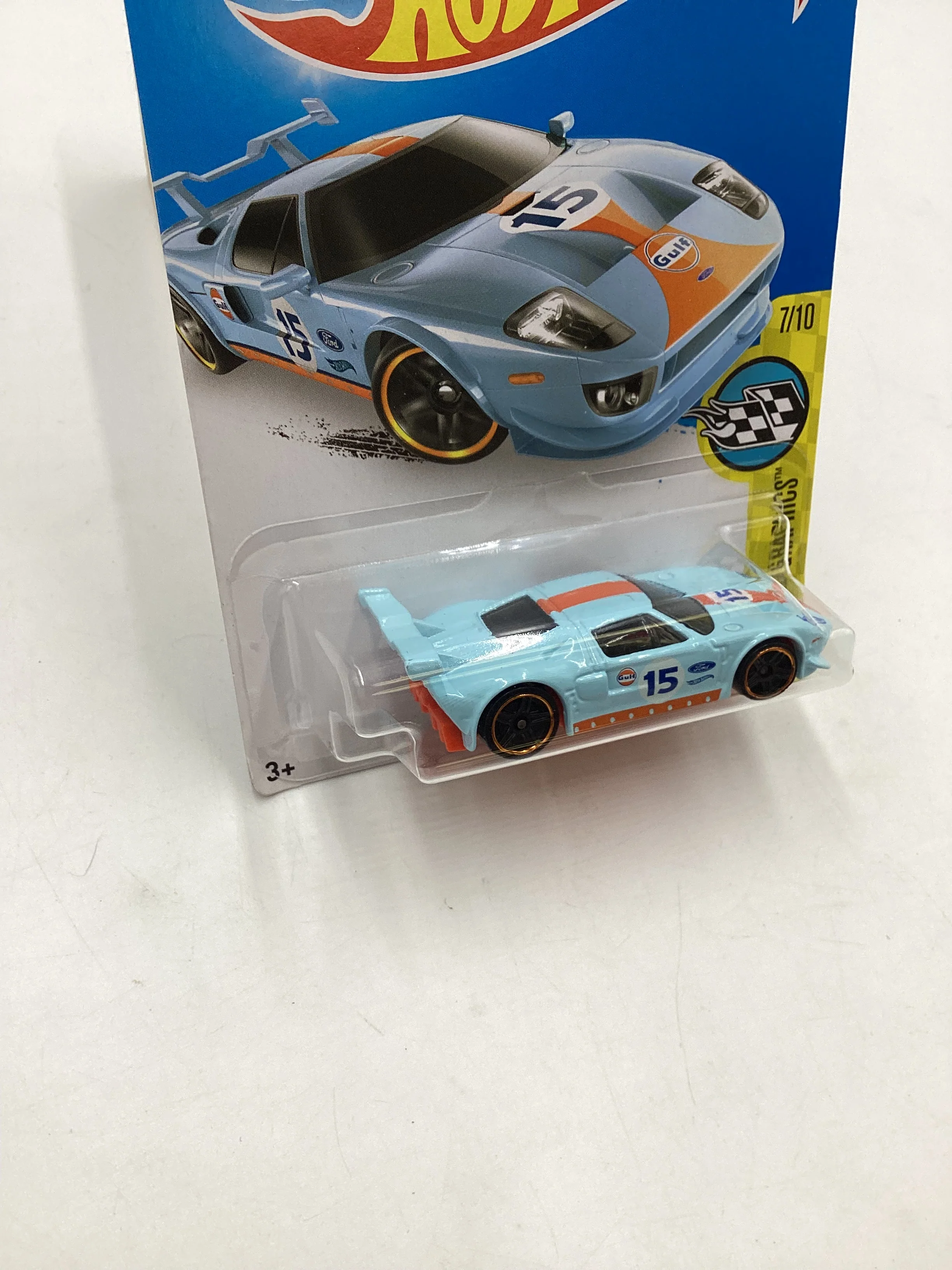 2016 Hot wheels Speed Graphics #182 Ford GT Gulf Blue 22C - Image 5
