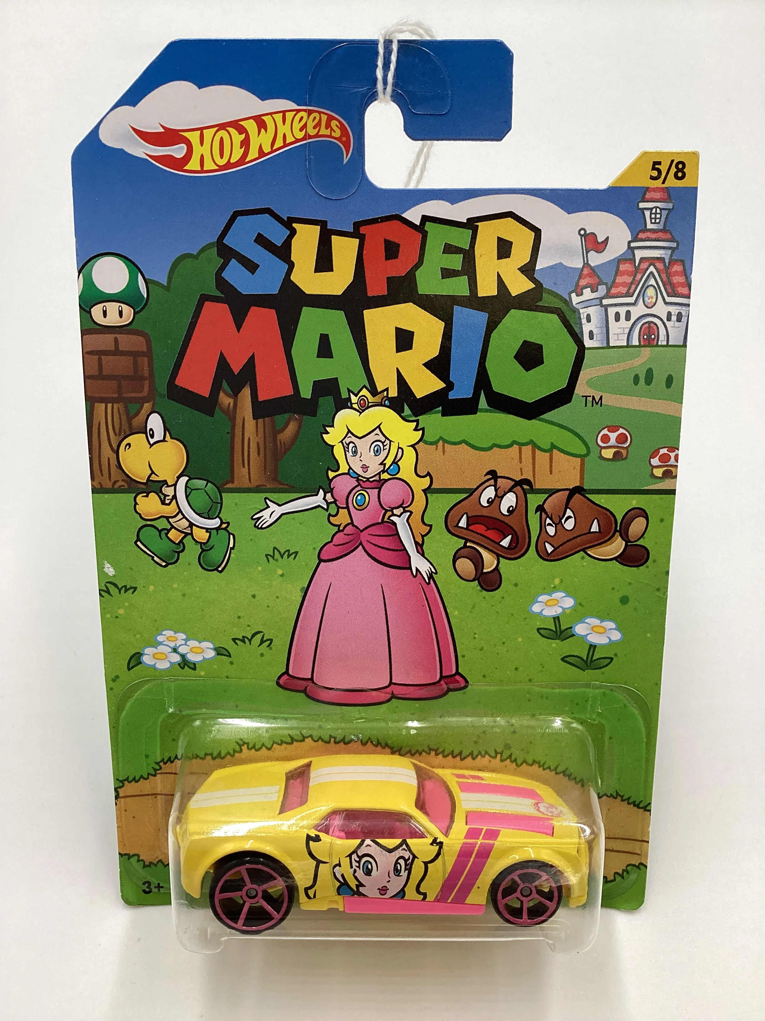 2016 Hot Wheels Super Mario #5 Bully Goat Yellow Princess Peach 157A - Image 2