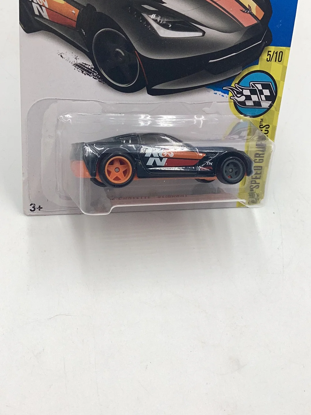 2016 hot wheels super treasure hunt 14 Corvette Stingray W/Protector - Image 3