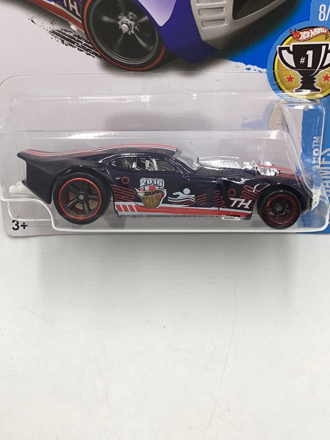 2016 hot wheels super treasure hunt #238 Nitro Doorslammer W/Protector - Image 2