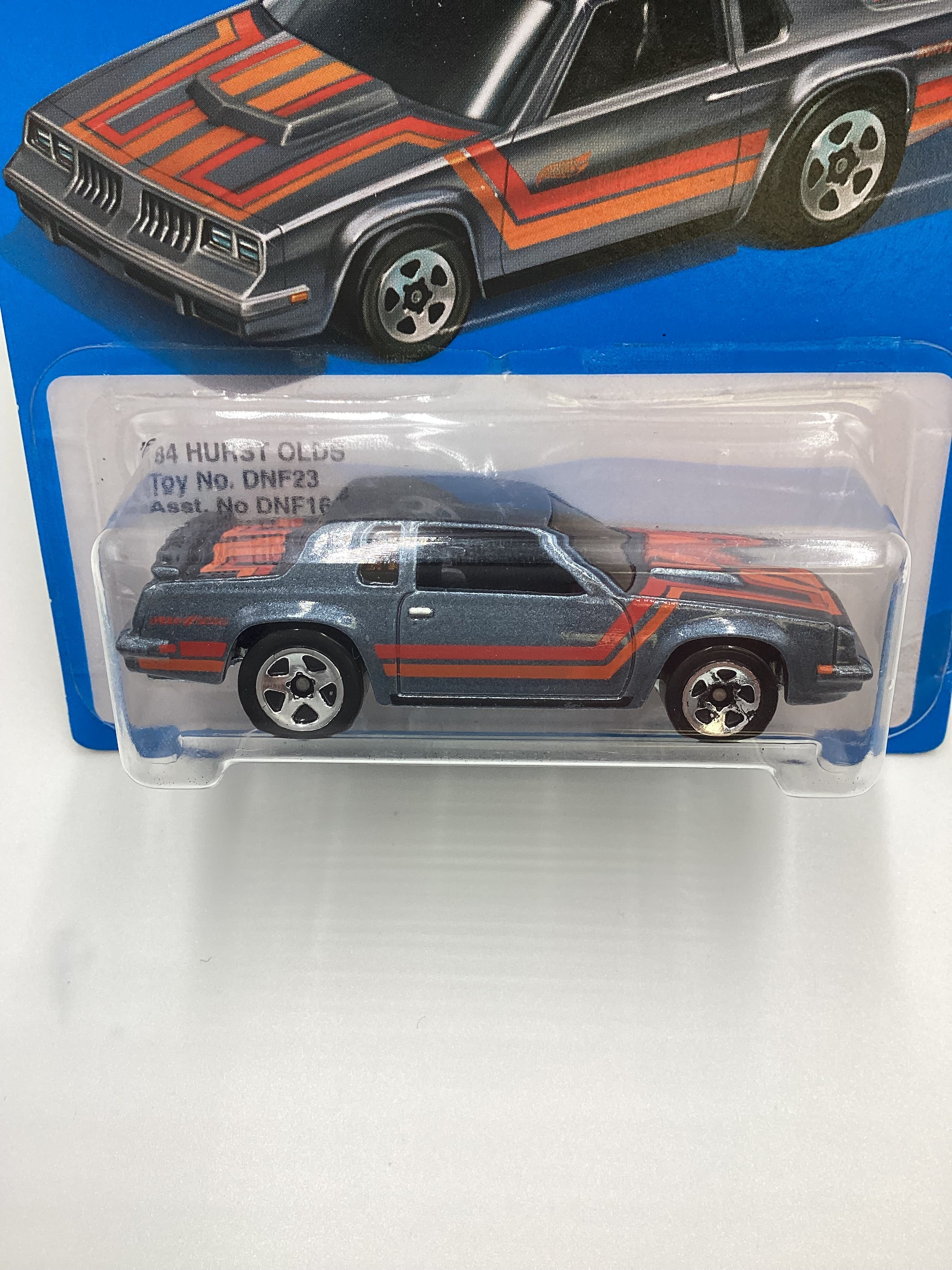 2016 Hot Wheels Target Heritage Retro DNF23 84 Hurst Olds Gray card not perfect 158G - Image 3