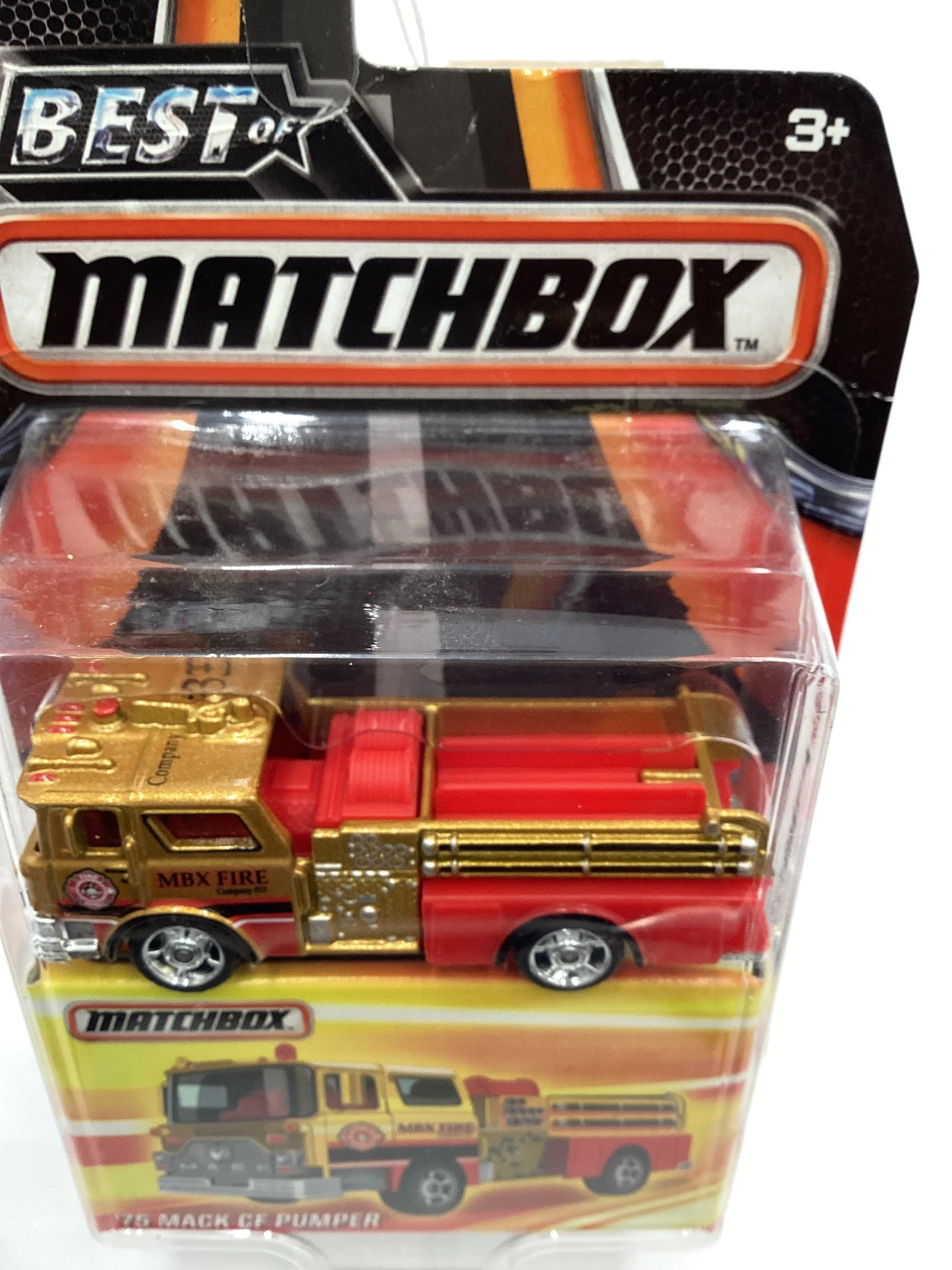 2016 Matchbox Best of Matchbox 75 Mack CF Pumper Gold Card has veins 174G - Image 6