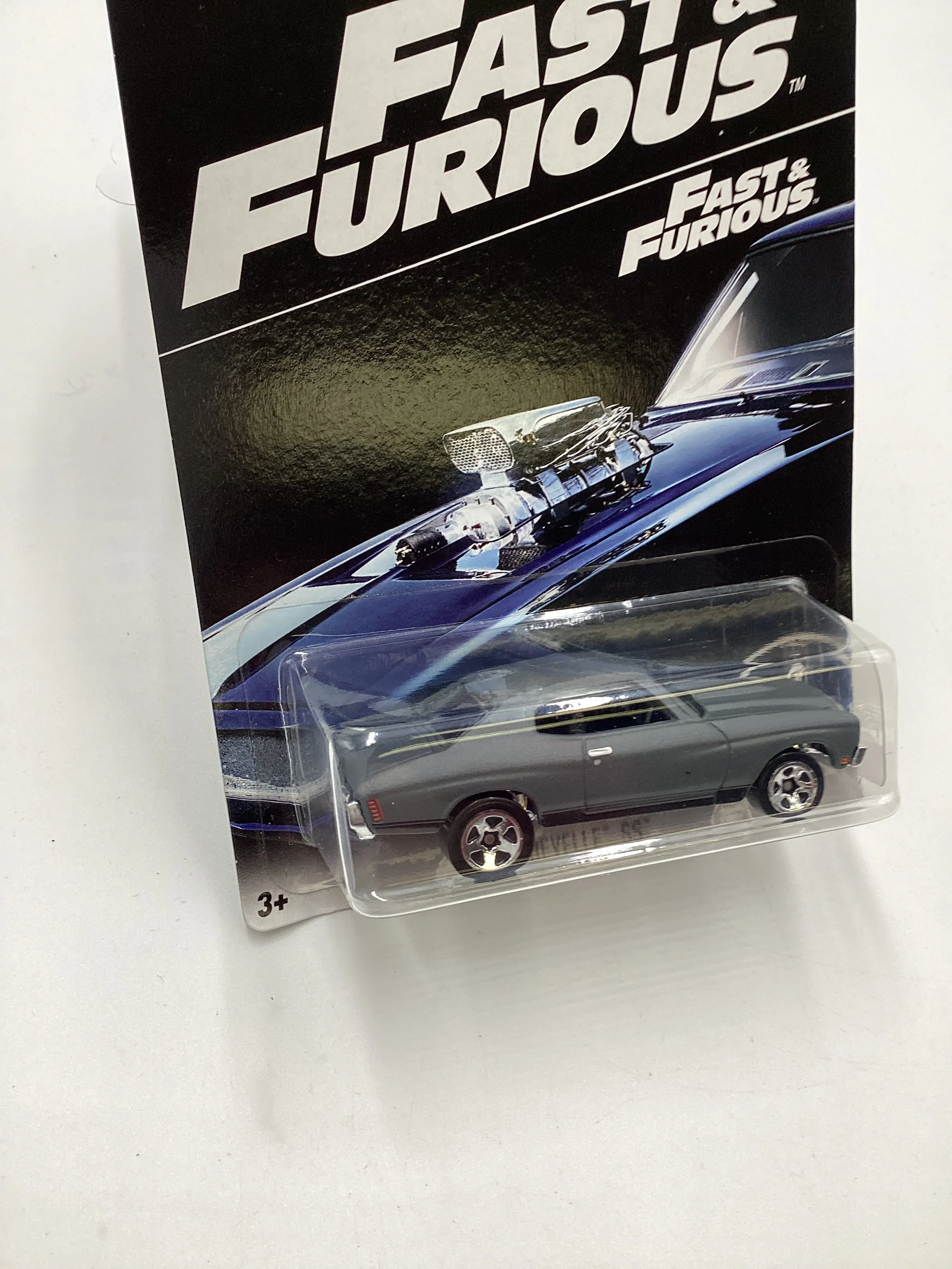2016 Hot Wheels Fast and Furious #4 70 Chevelle SS Gray 69H - Image 5