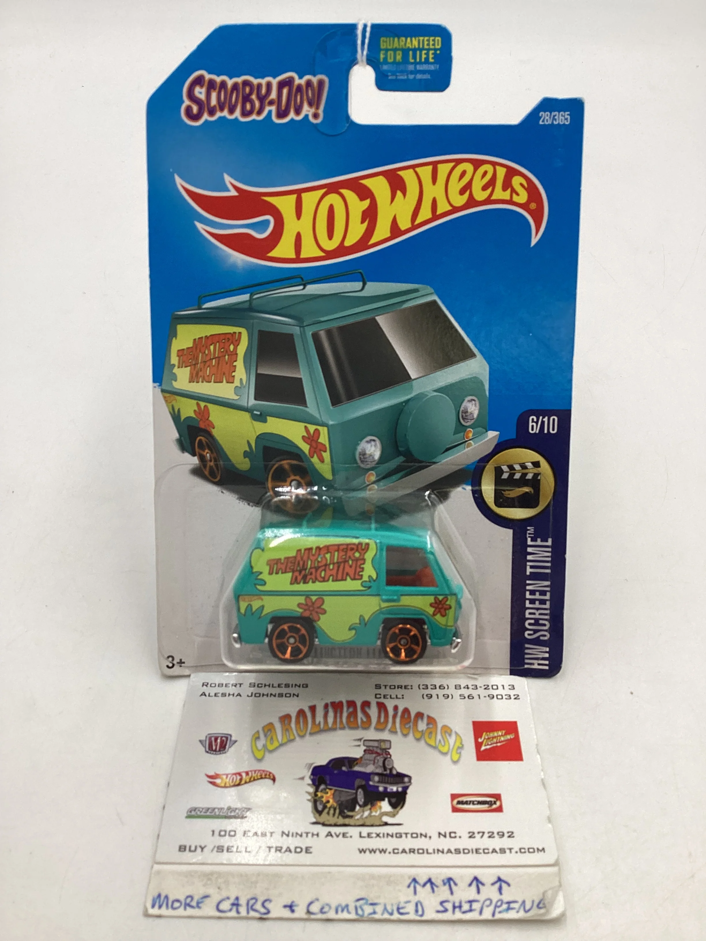 2017 Hot wheels #28 The Mystery Machine 118A