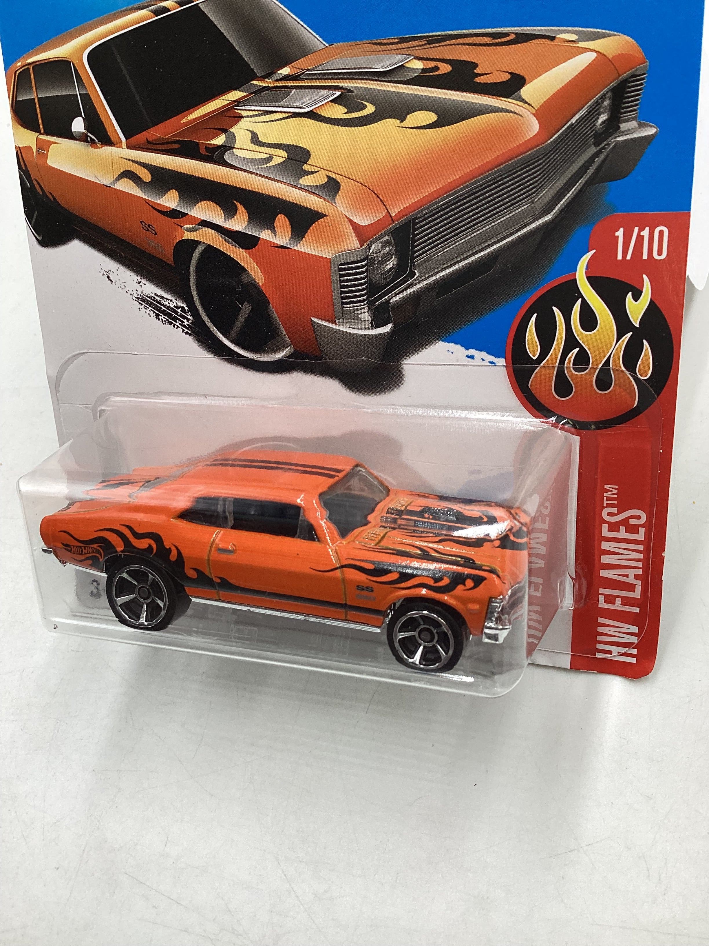 2017 Hot wheels #61 68 Chevy Nova Orange 11i - Image 4