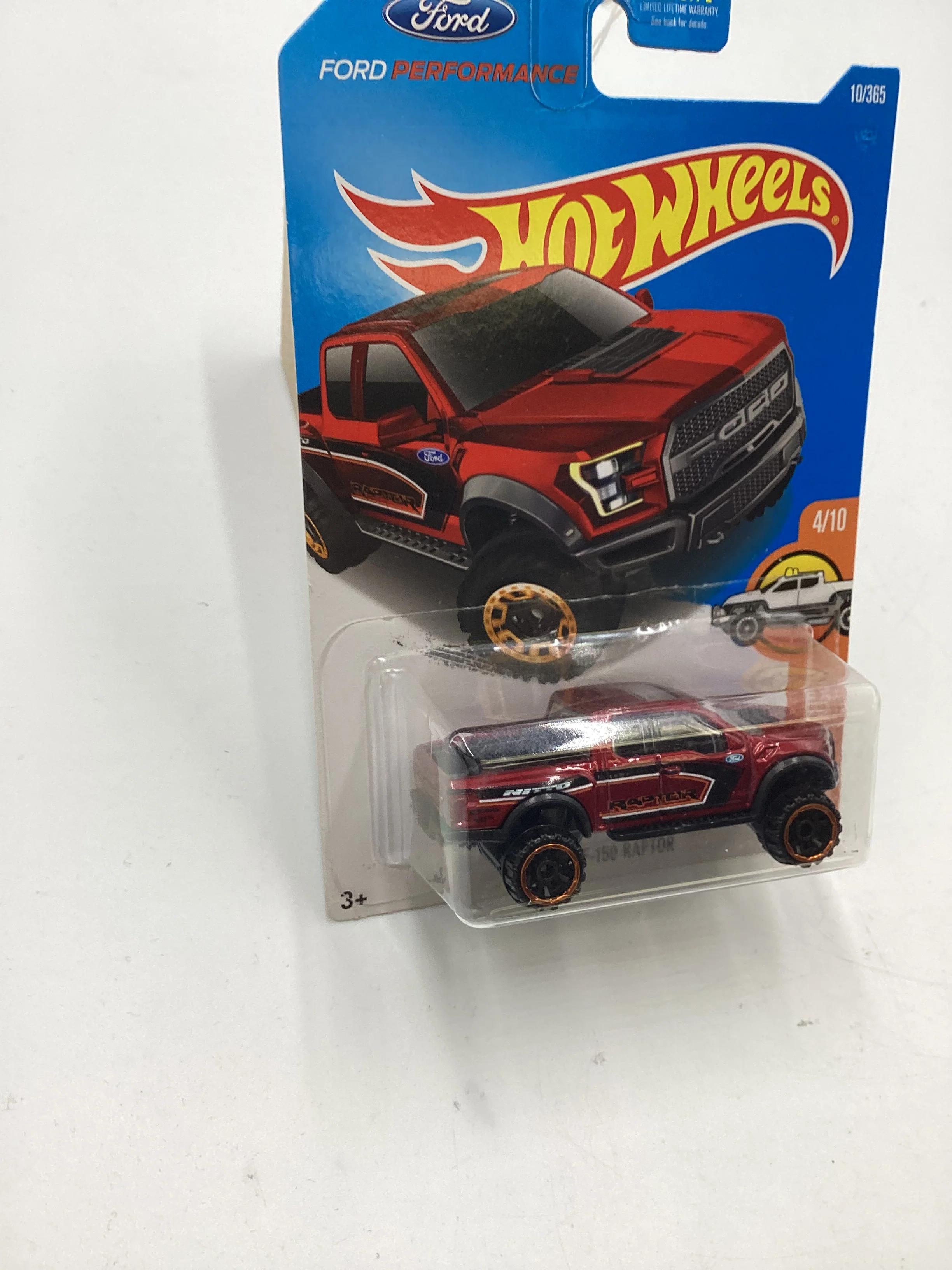 2017 Hot Wheels Hot Trucks #10 17 Ford F150 Raptor Red 33A - Image 5